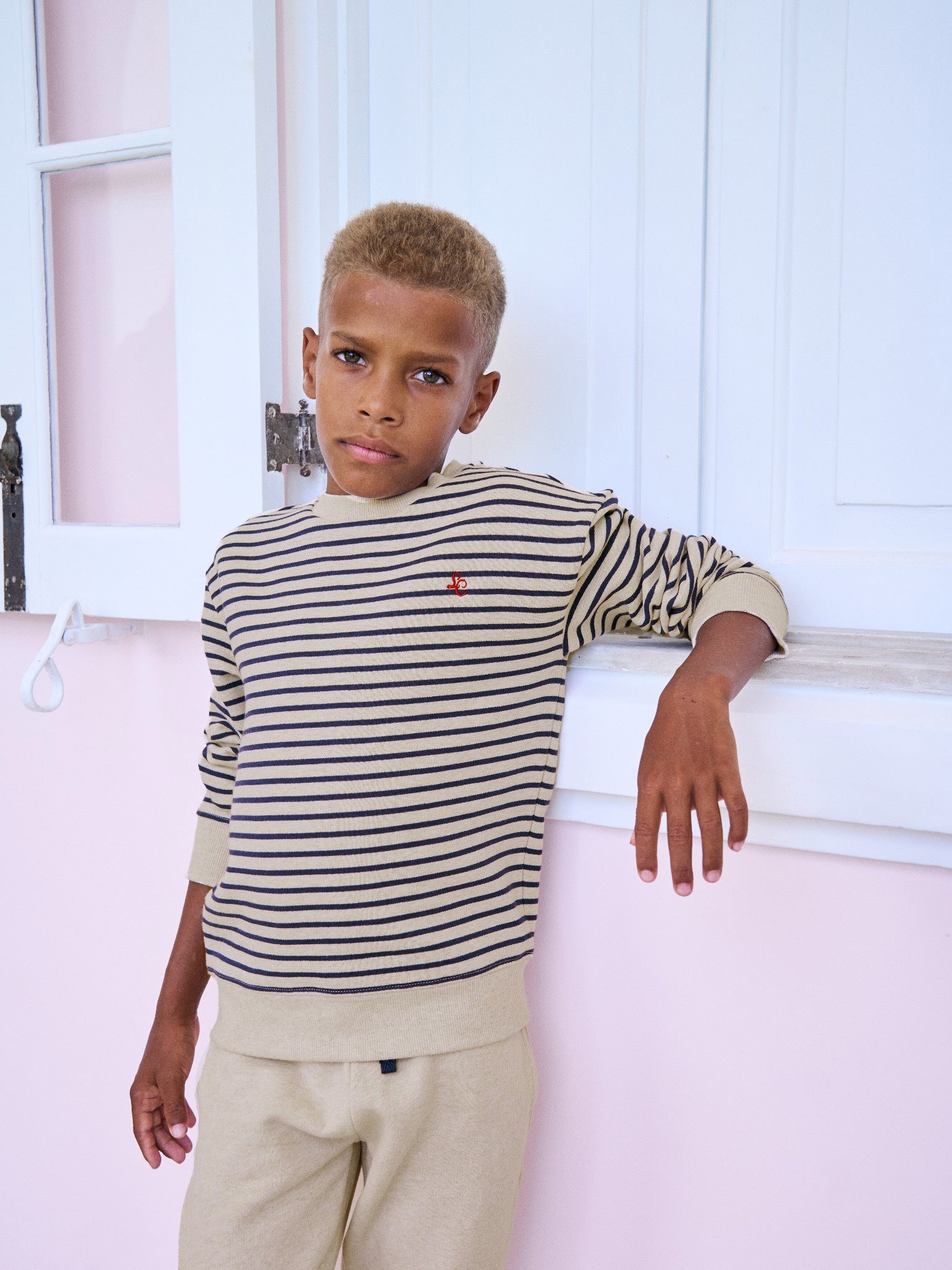 Oatmeal Sammi Kids Jogging Bottoms