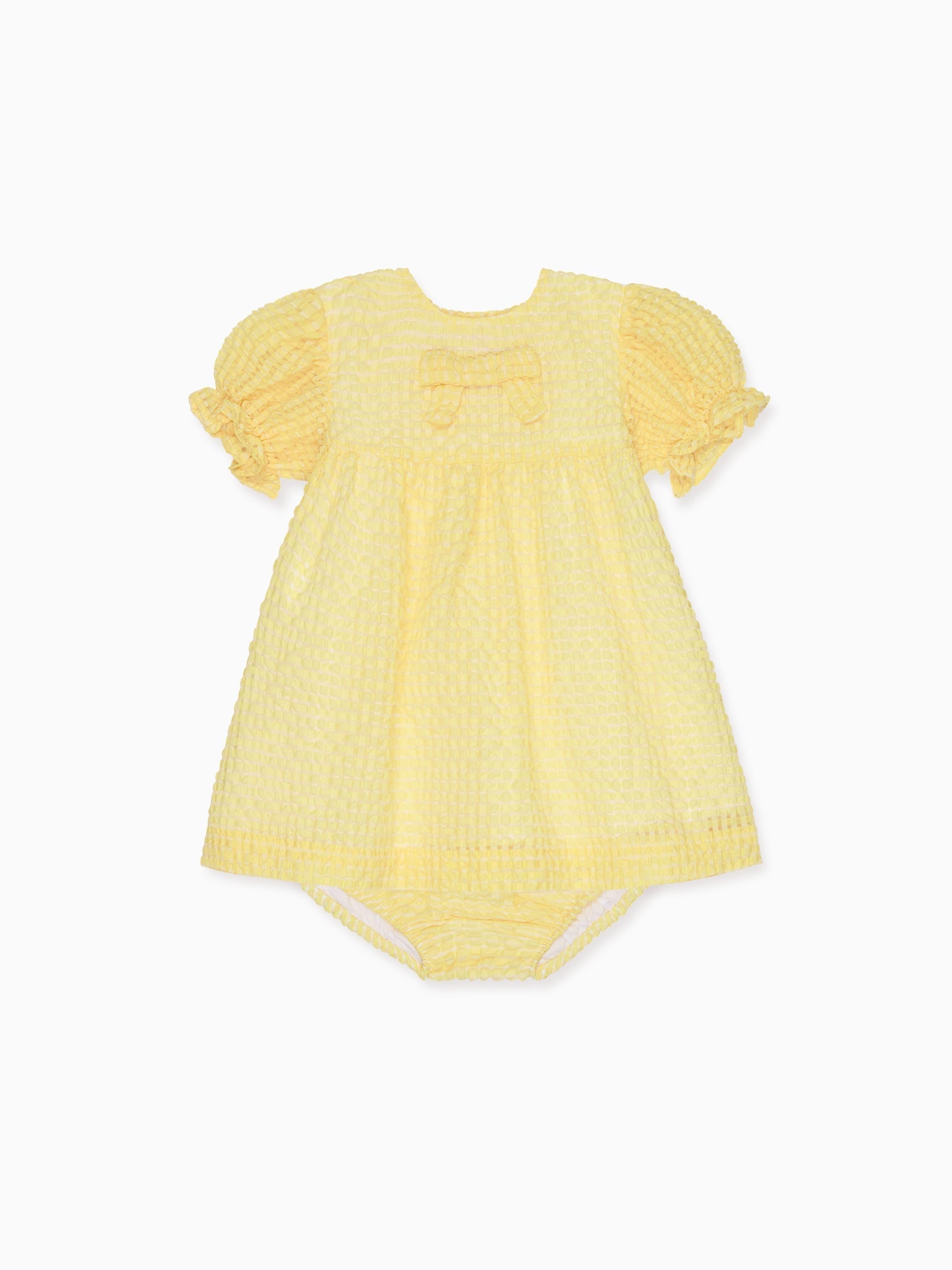 Pale Yellow Petalo Ceremony Baby Girl Set