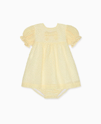 yellow newborn dress Pale Yellow Petalo Ceremony Girl Dress