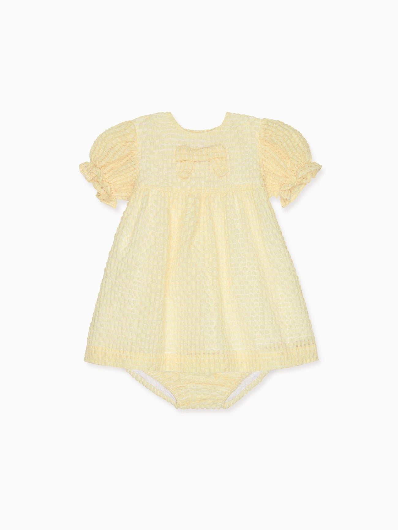 Pale Yellow Petalo Ceremony Baby Girl Set