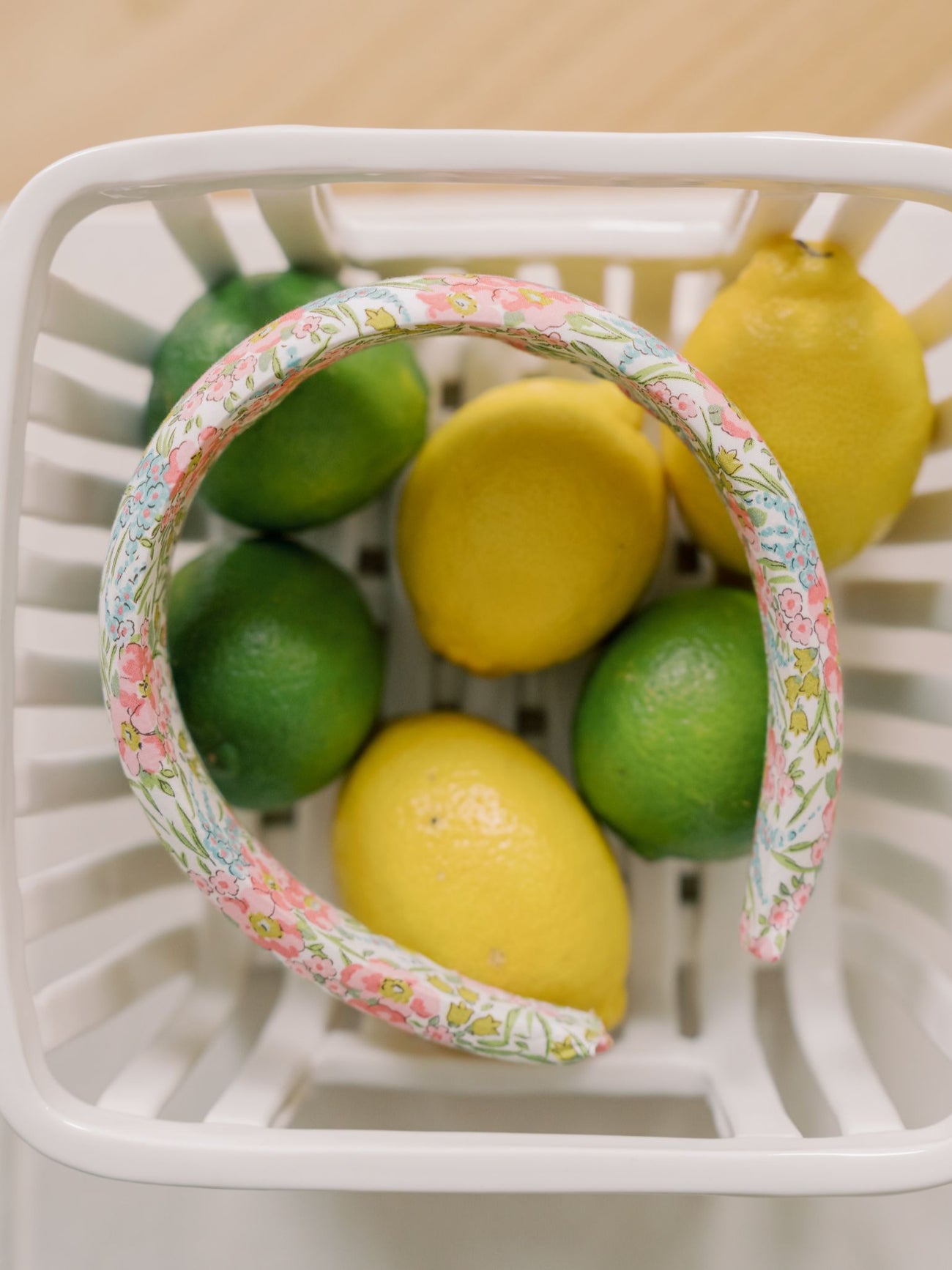 Pink Floral Girl Wide Headband