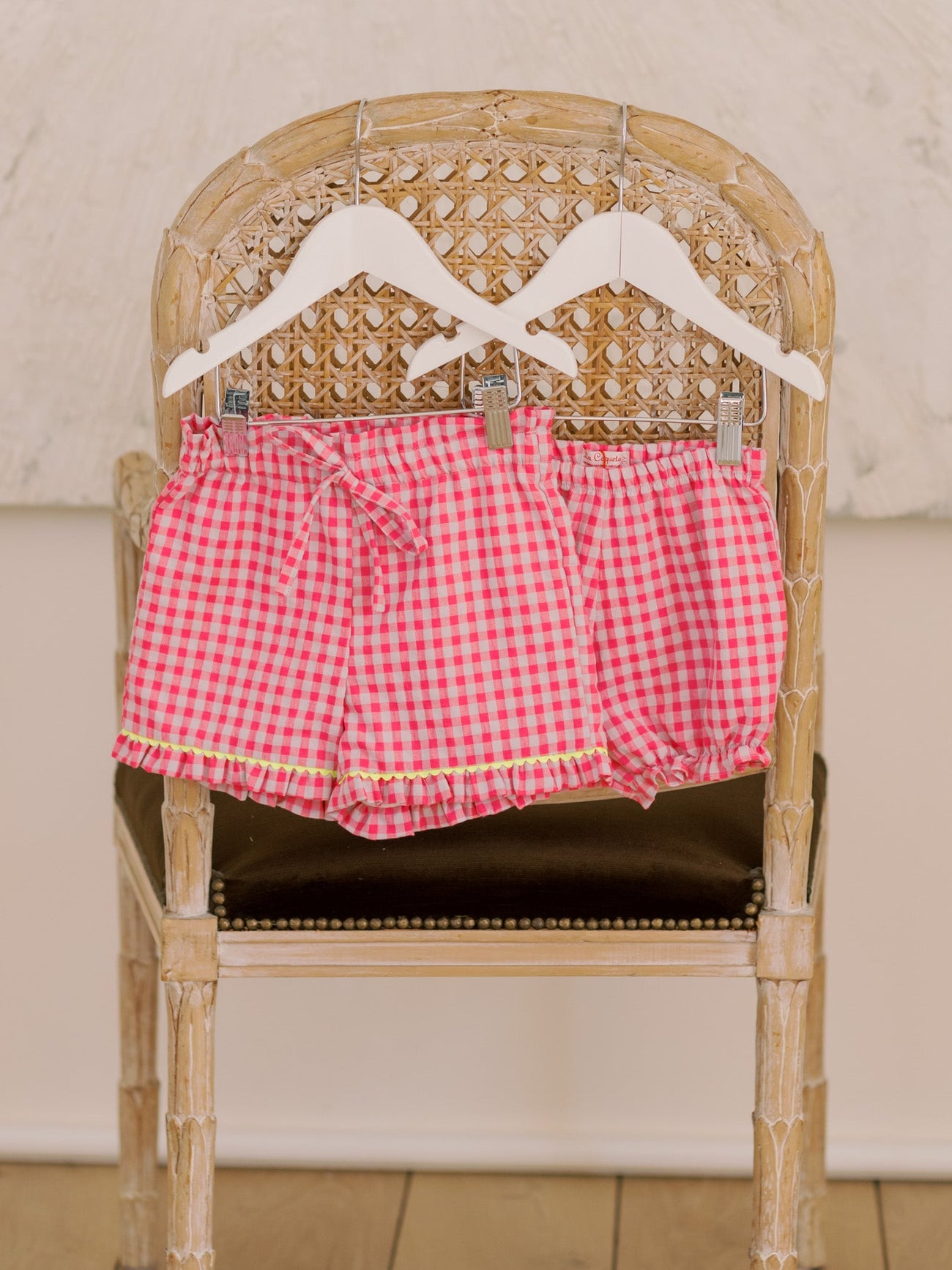 Pink Gingham Cala Cotton Baby Girl Bloomers