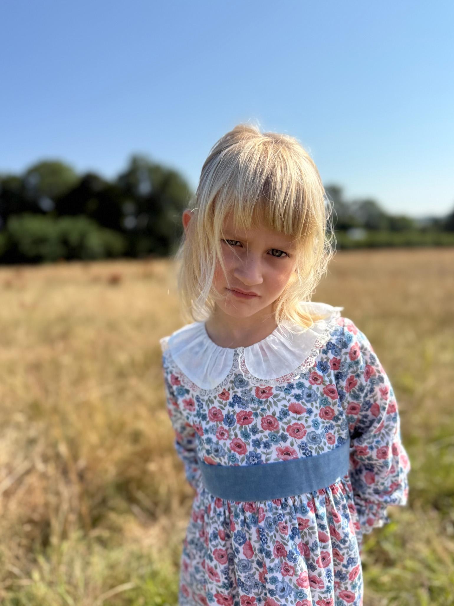 Pink Floral Helena Girl Dress