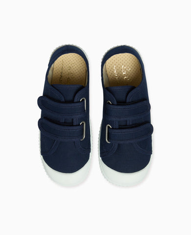 Navy Plimsoll Kids Shoes
