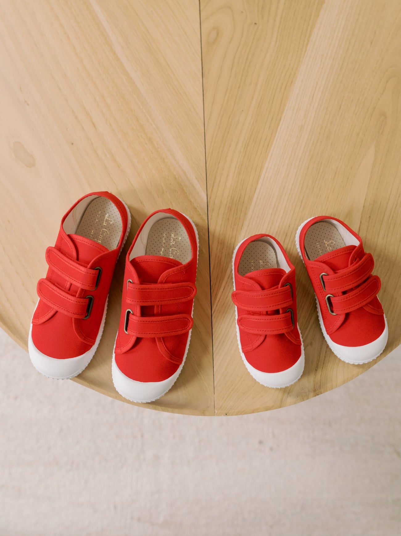 Red Plimsoll Kids Shoes
