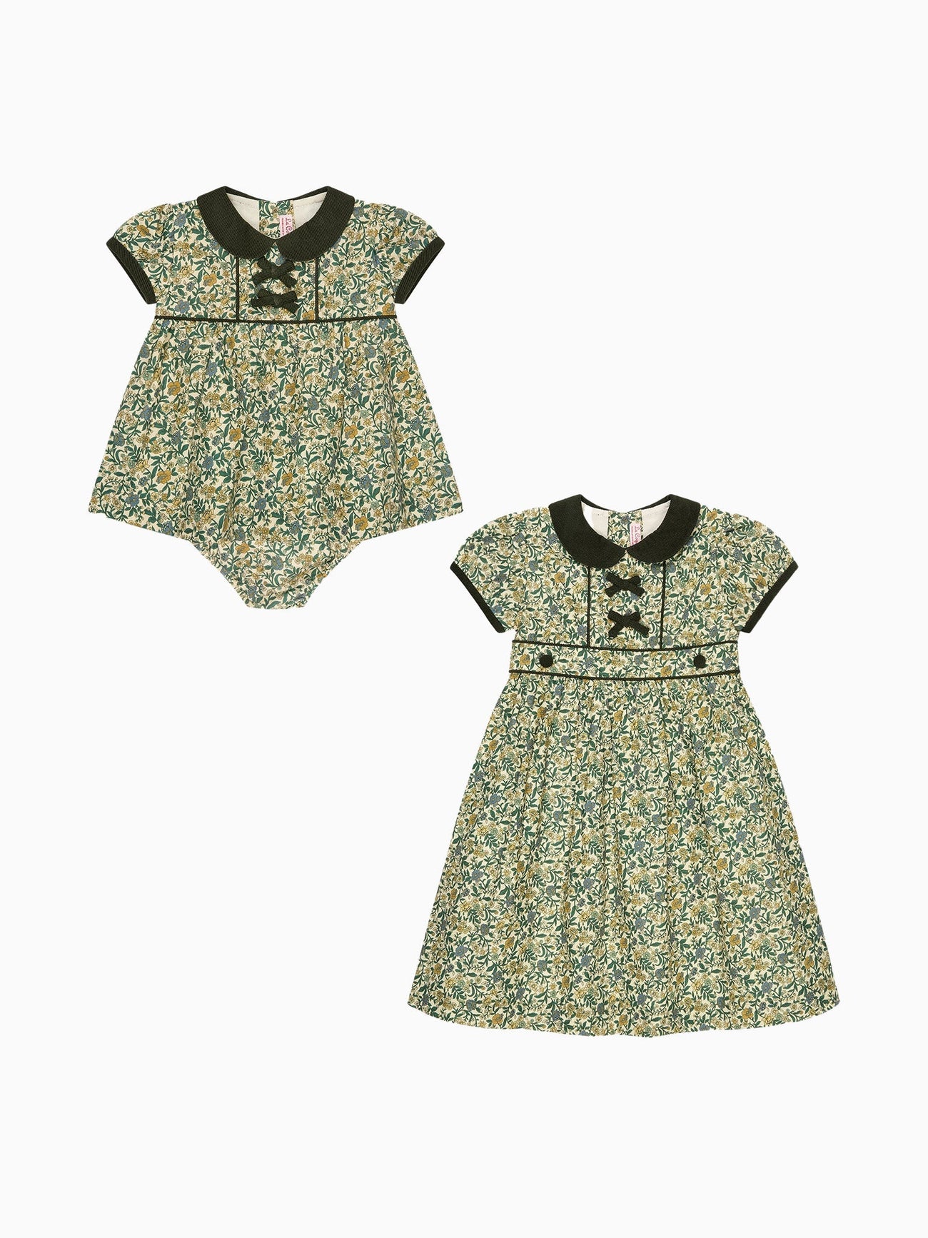 Portia Girl Dress & Baby Set Outfit Bundle