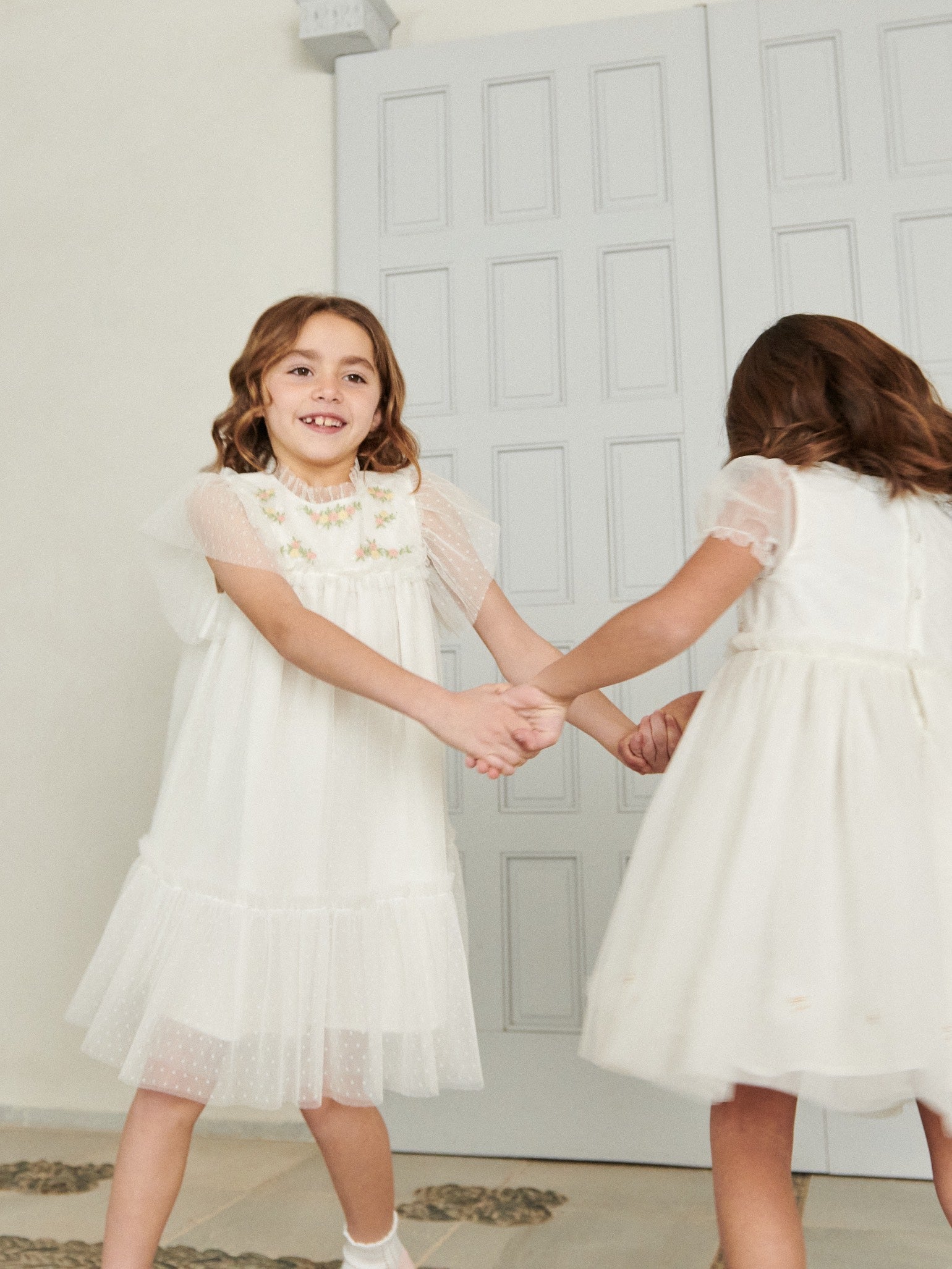 Ivory Primrose Ceremony Girl Dress | La Coqueta US – La Coqueta Kids