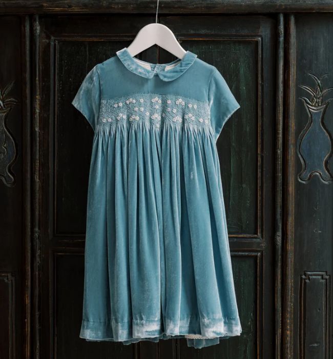 Hill House Home X La Coqueta Lilac Trellis Arcadia Baby Girl Hand