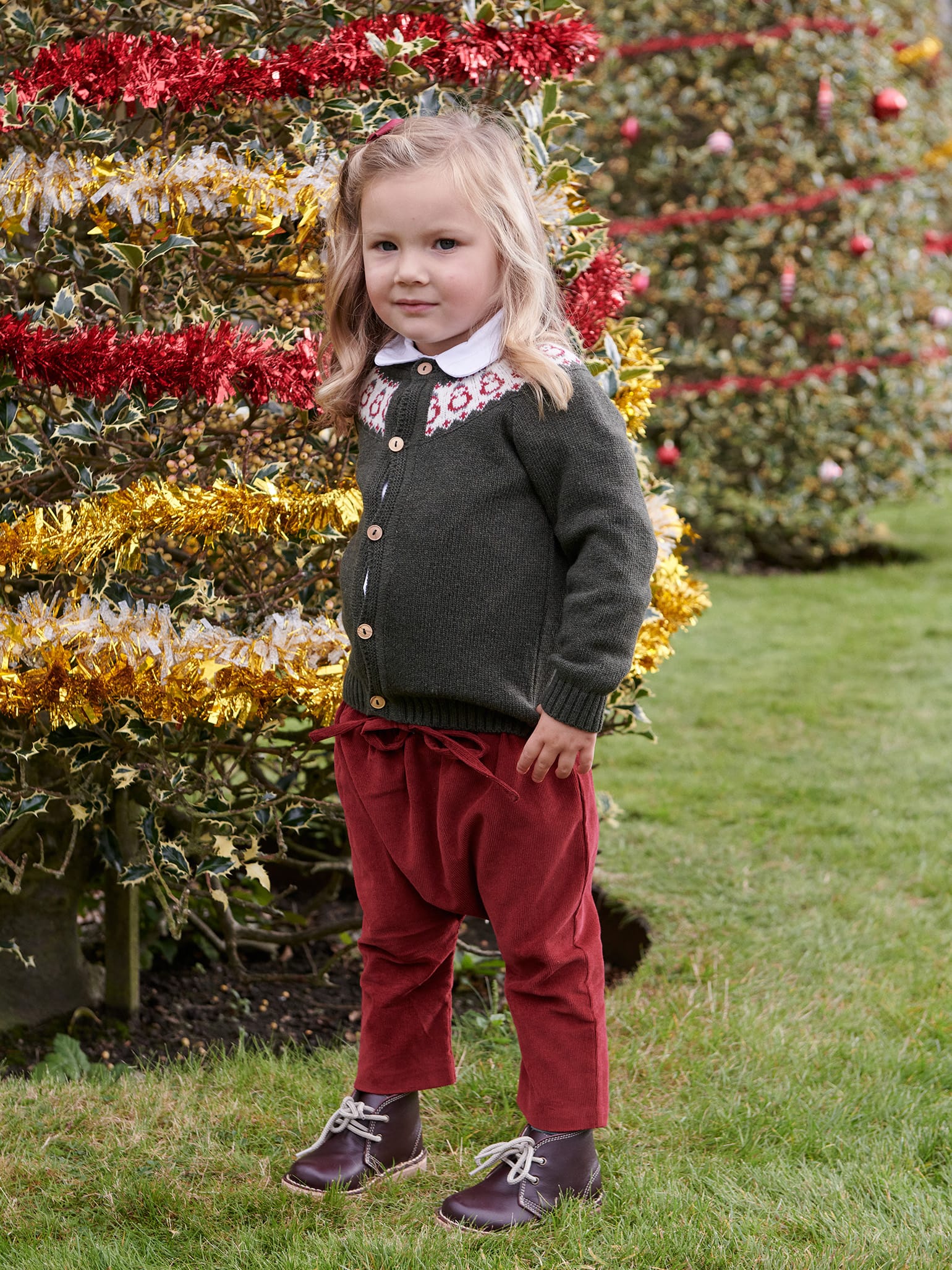 Burgundy Alex Baby Pants