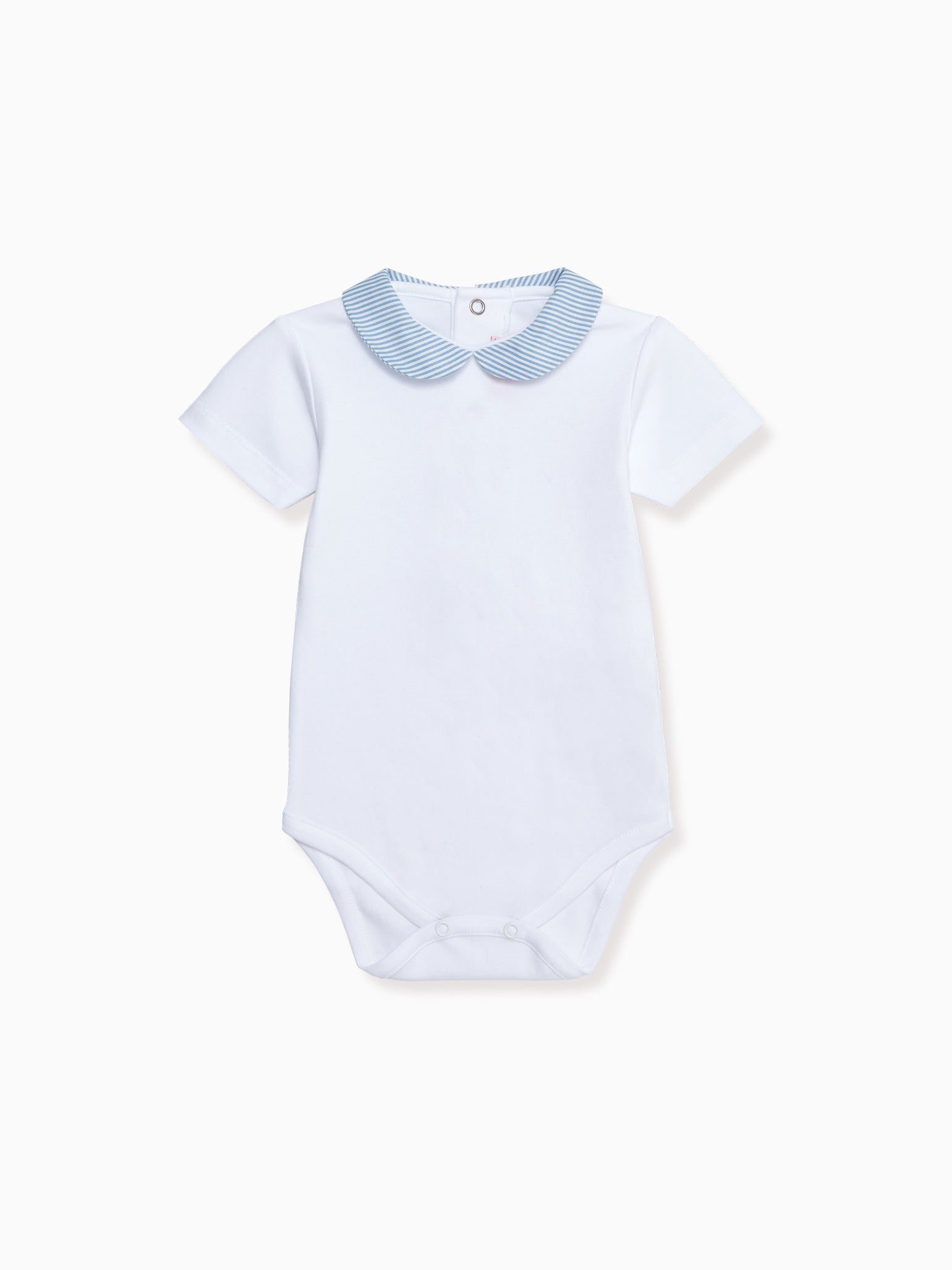 Blue Stripe Raya Cotton Baby Bodysuit