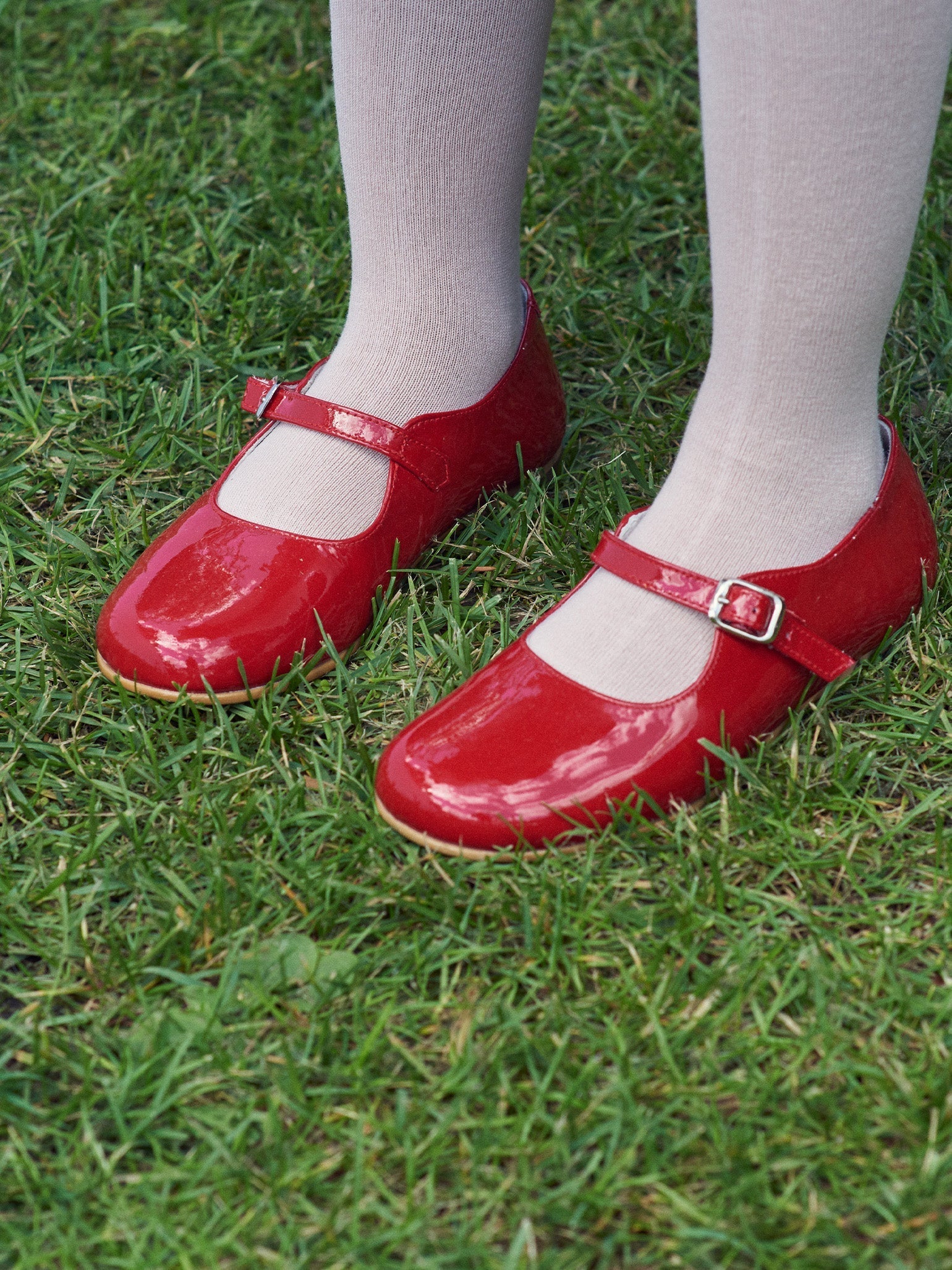 Red Patent Girl Mary Jane Shoes