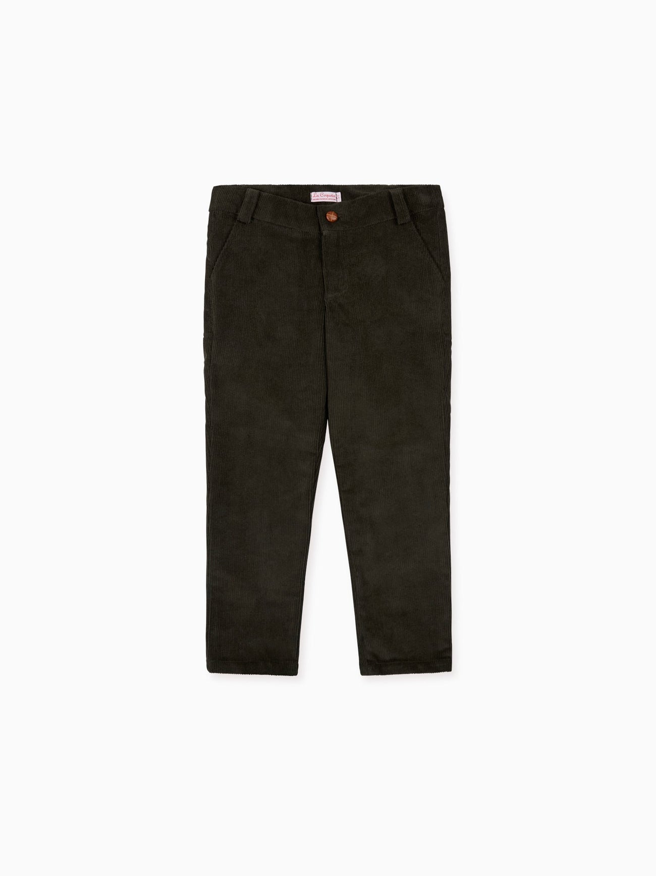 Olive Green Reinaldo Corduroy Boy Pants