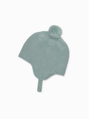 Sage Renta Merino Baby Knitted Bonnet
