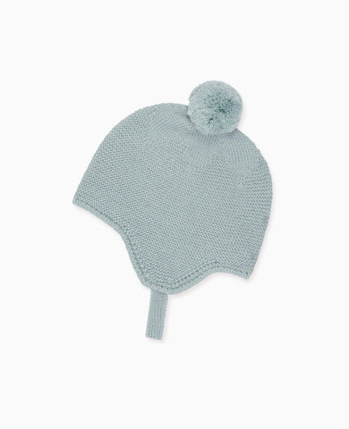 Sage Green Renta Merino Baby Bonnet