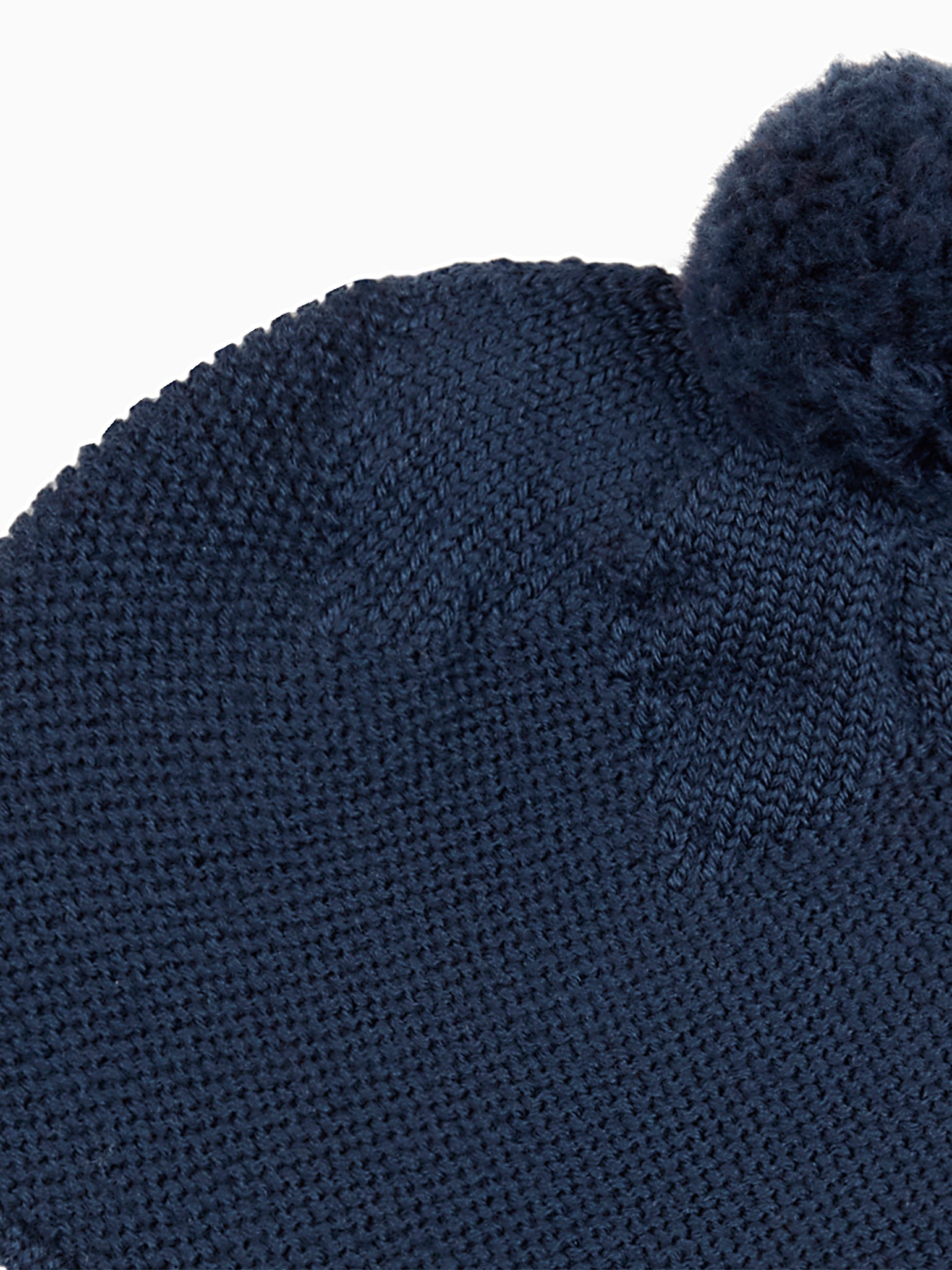 Dark Blue Renta Merino Baby Knitted Bonnet