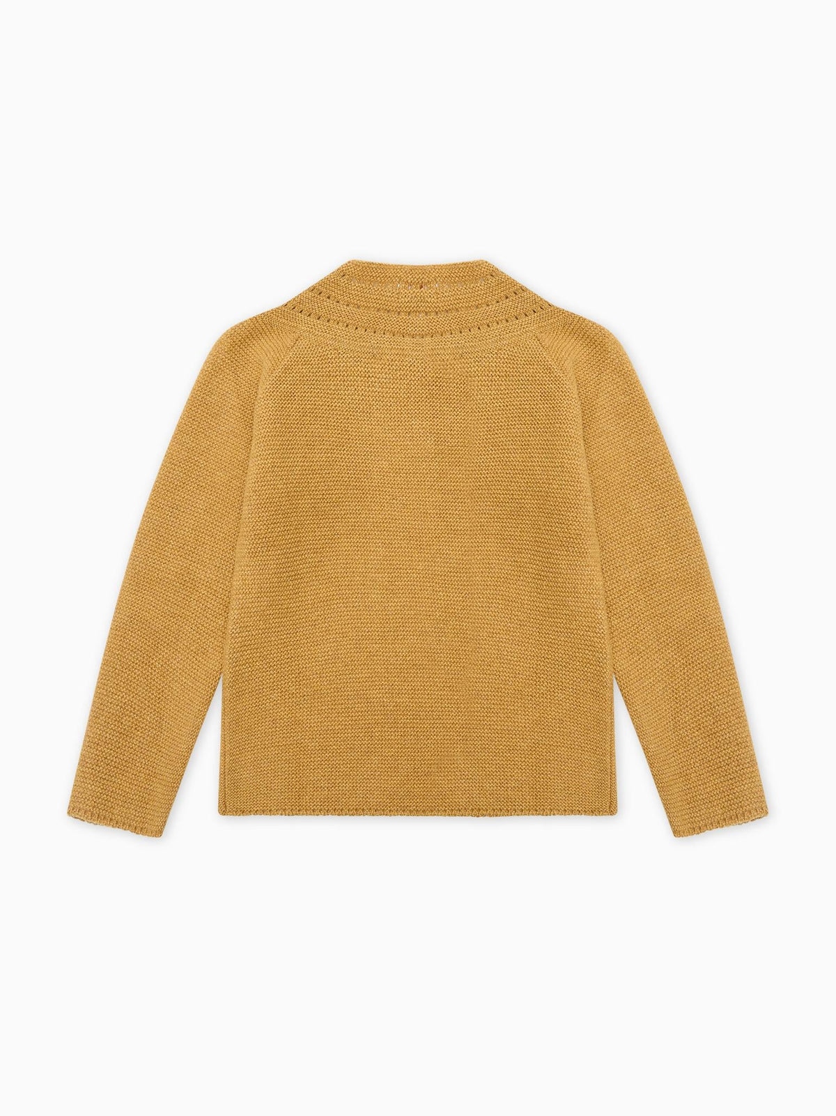Mustard Rima Merino Girl Cardigan