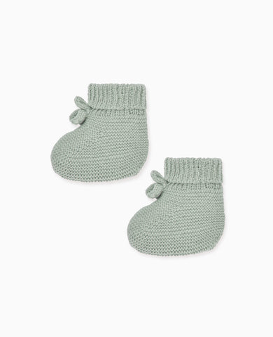 Sage Rimevera Merino Baby Booties