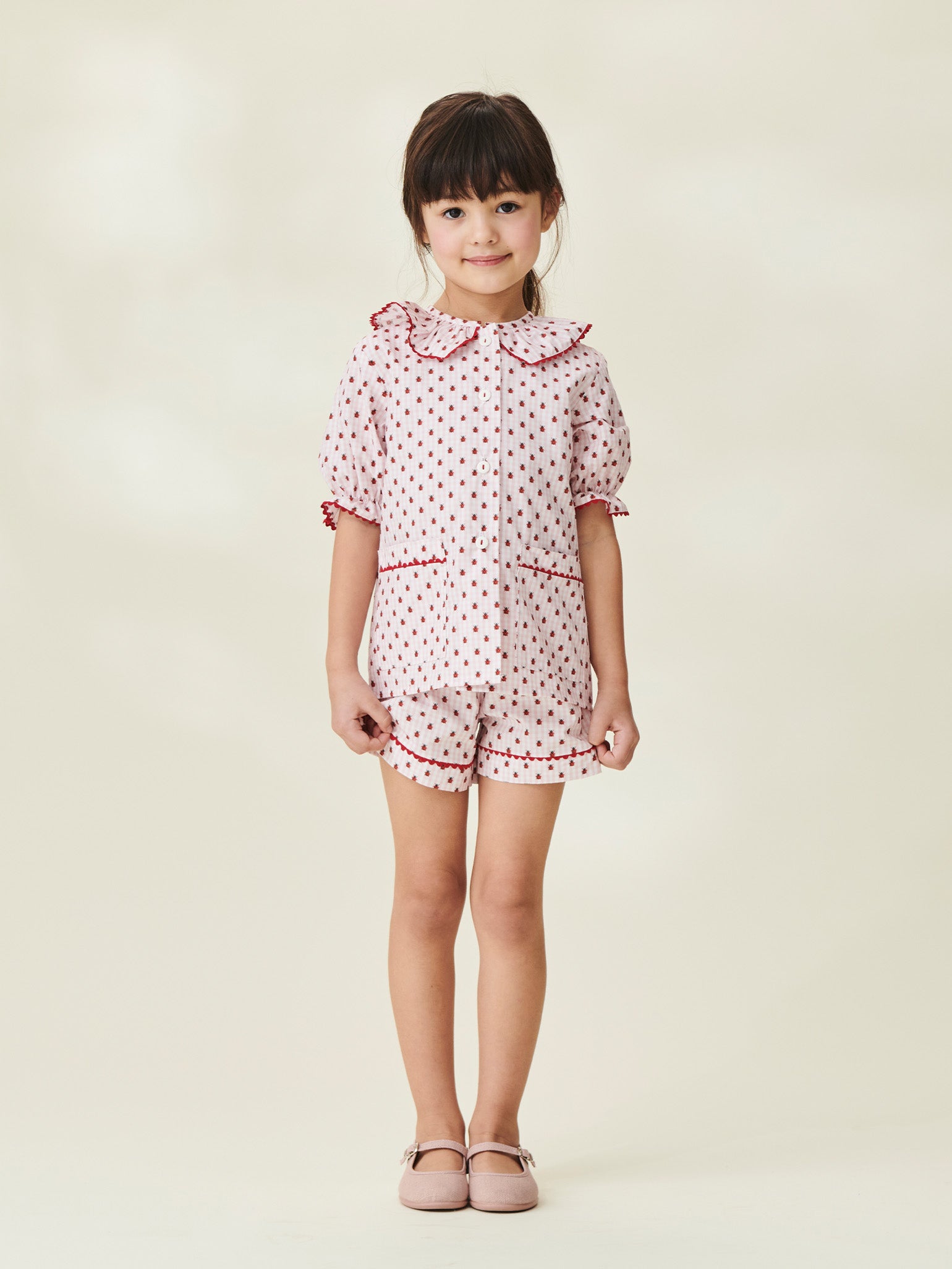 Baby girl cotton pyjamas hot sale