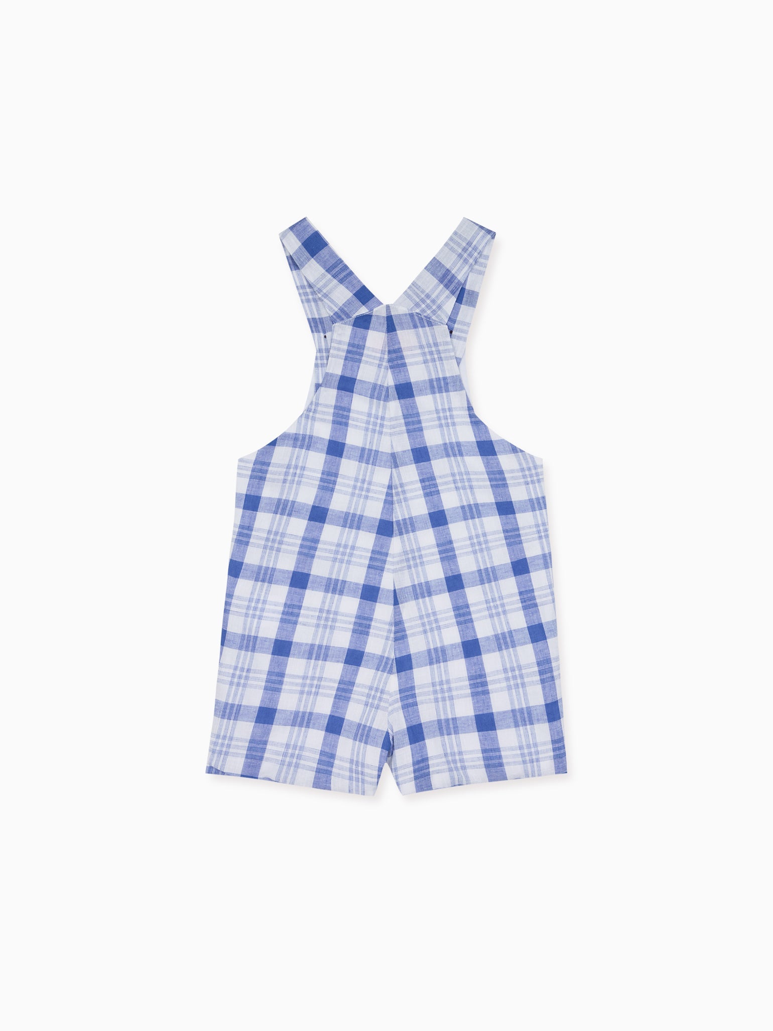 Blue Check Ringo Baby Dungarees