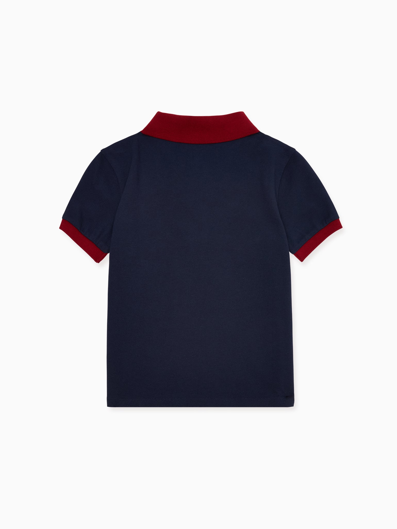 Navy Roco Boy Cotton Polo Shirt