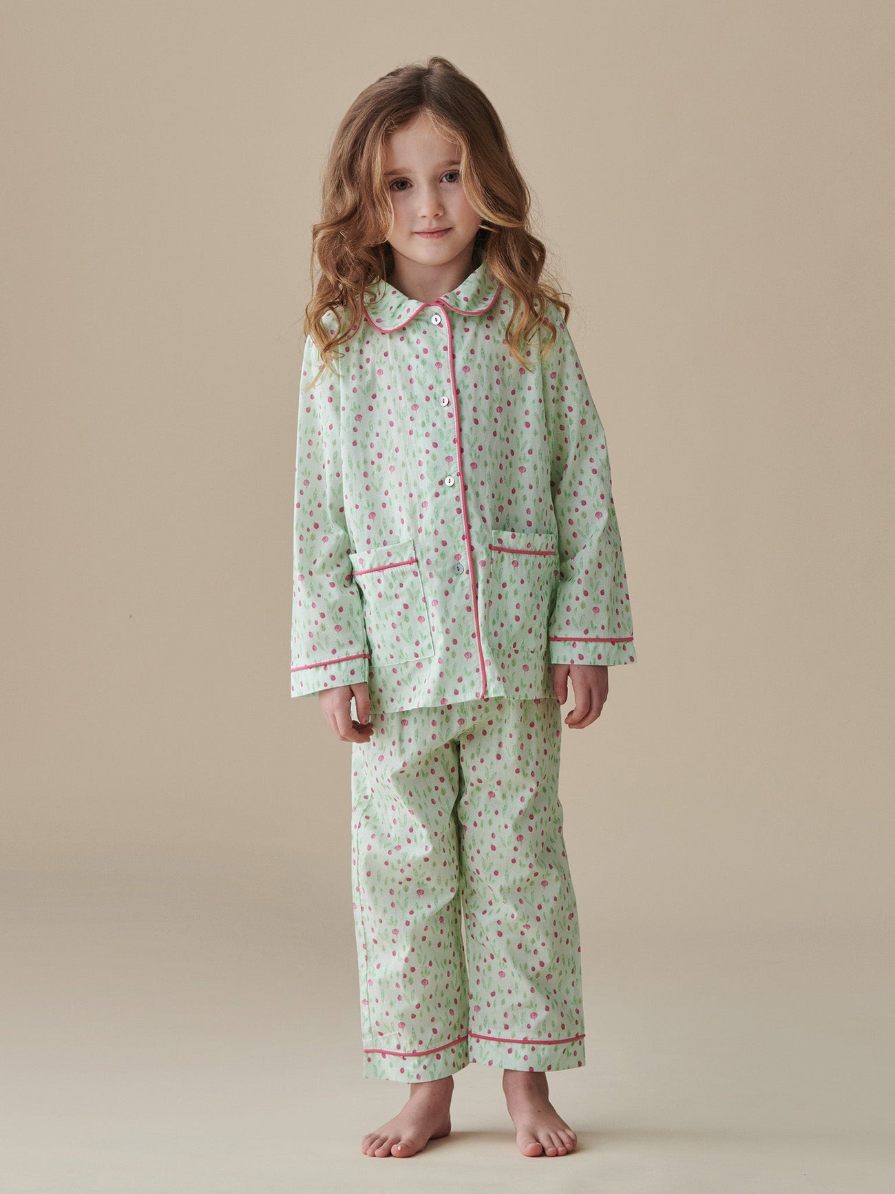 Green Vegetable Romera Kids Pyjamas