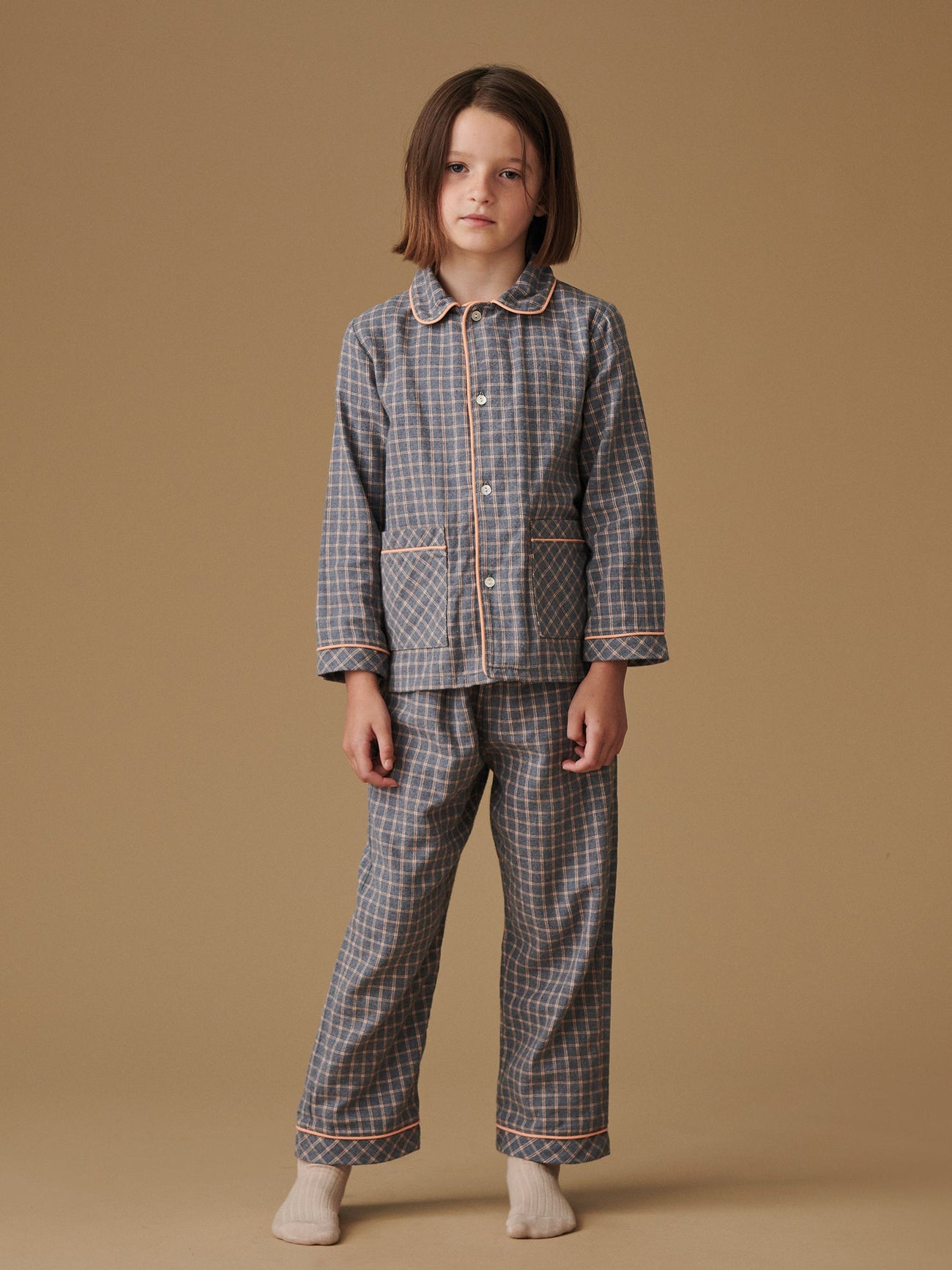 Grey Check Romero Kids Pyjamas