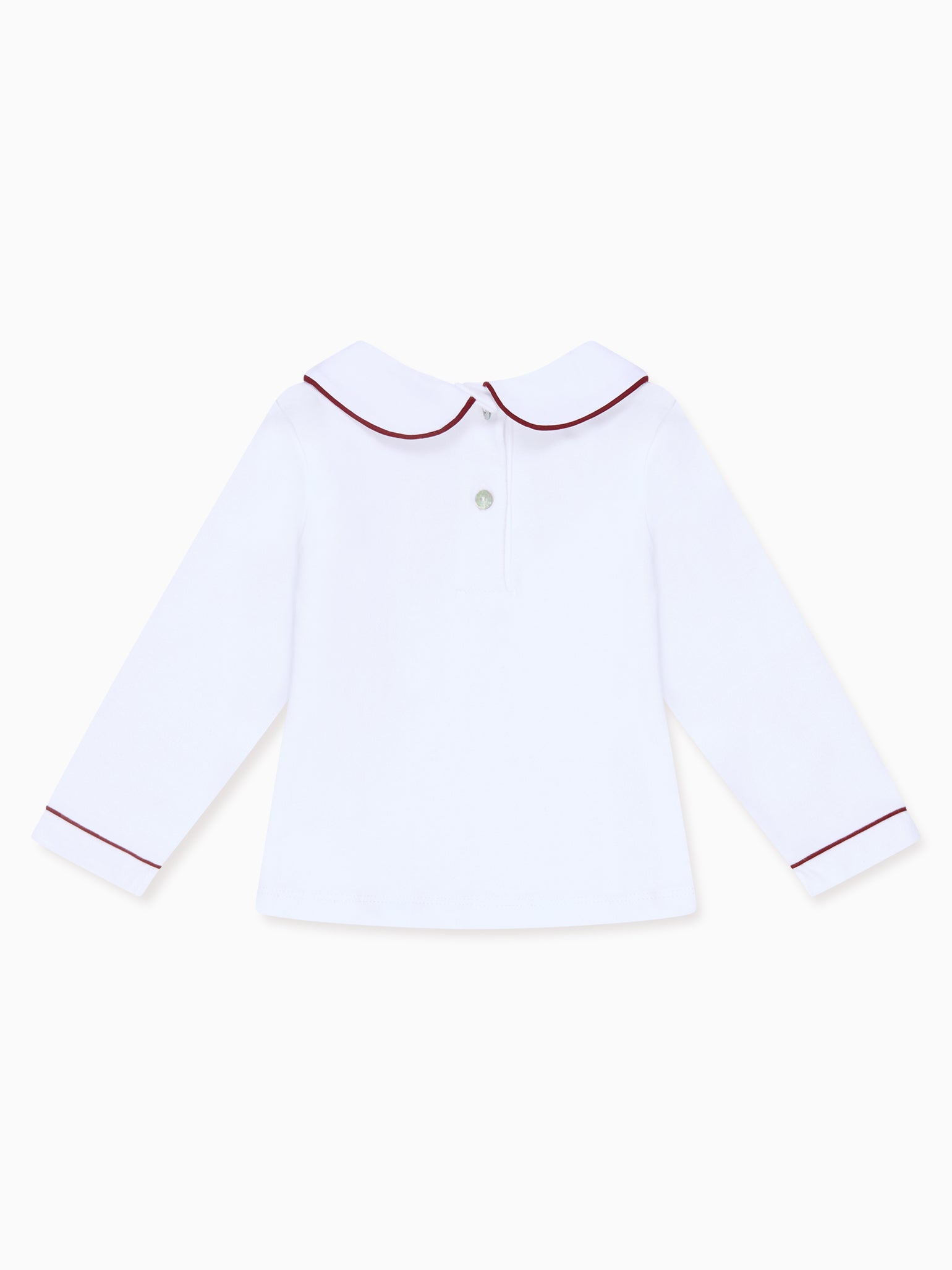 Burgundy Romo Long Sleeve Baby Top