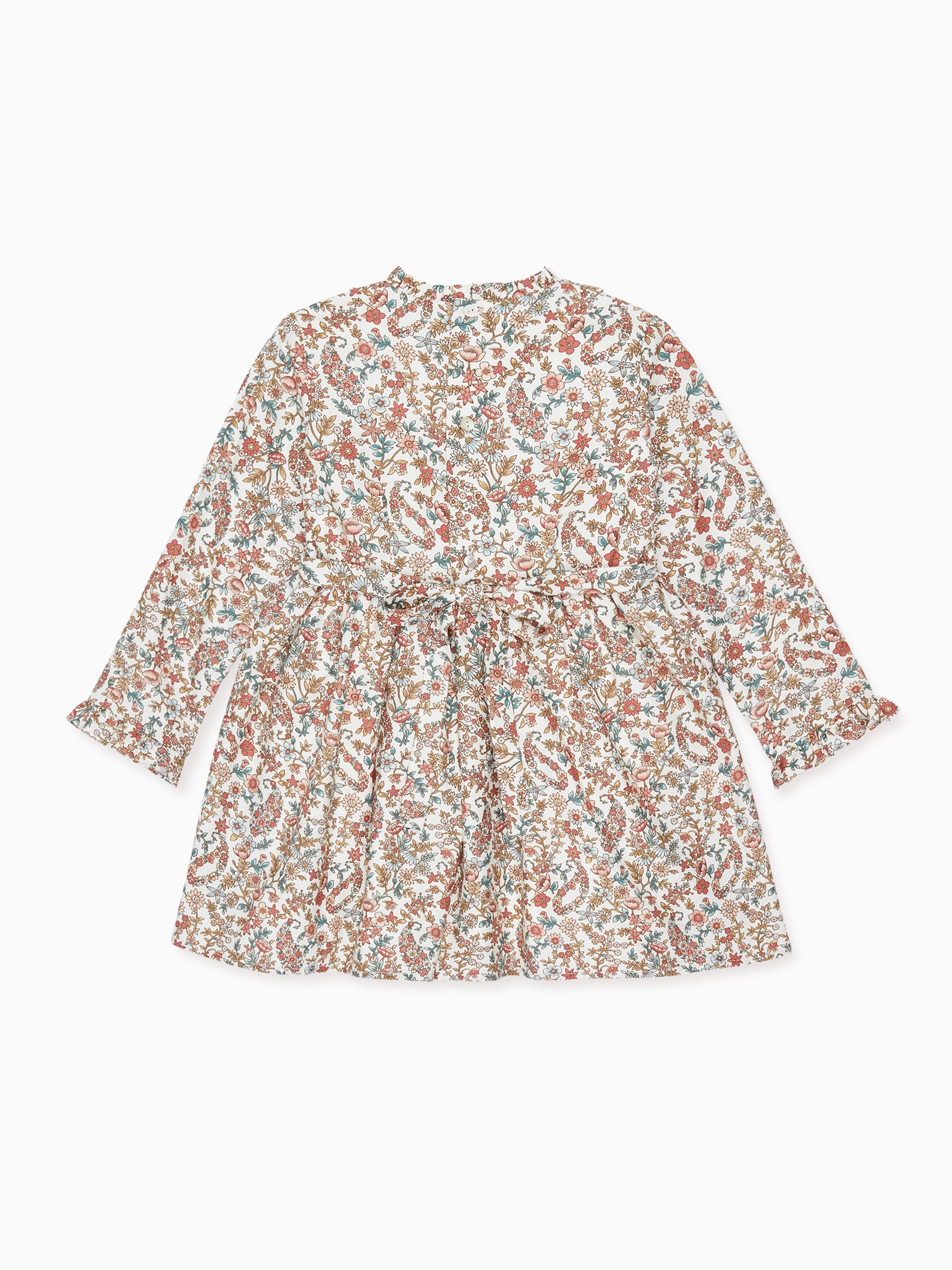 Terracotta Floral Rosaura Girl Dress