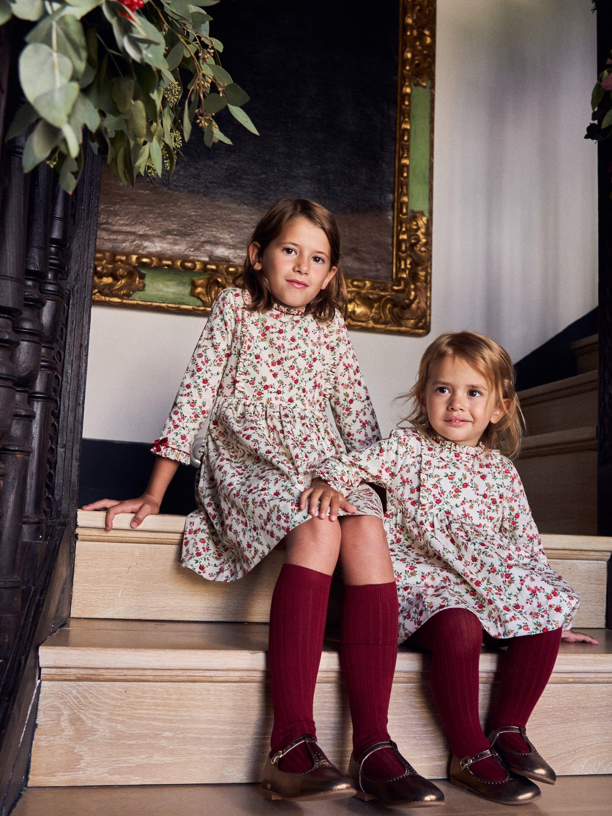 Ivory Floral Rosaura Girl Dress