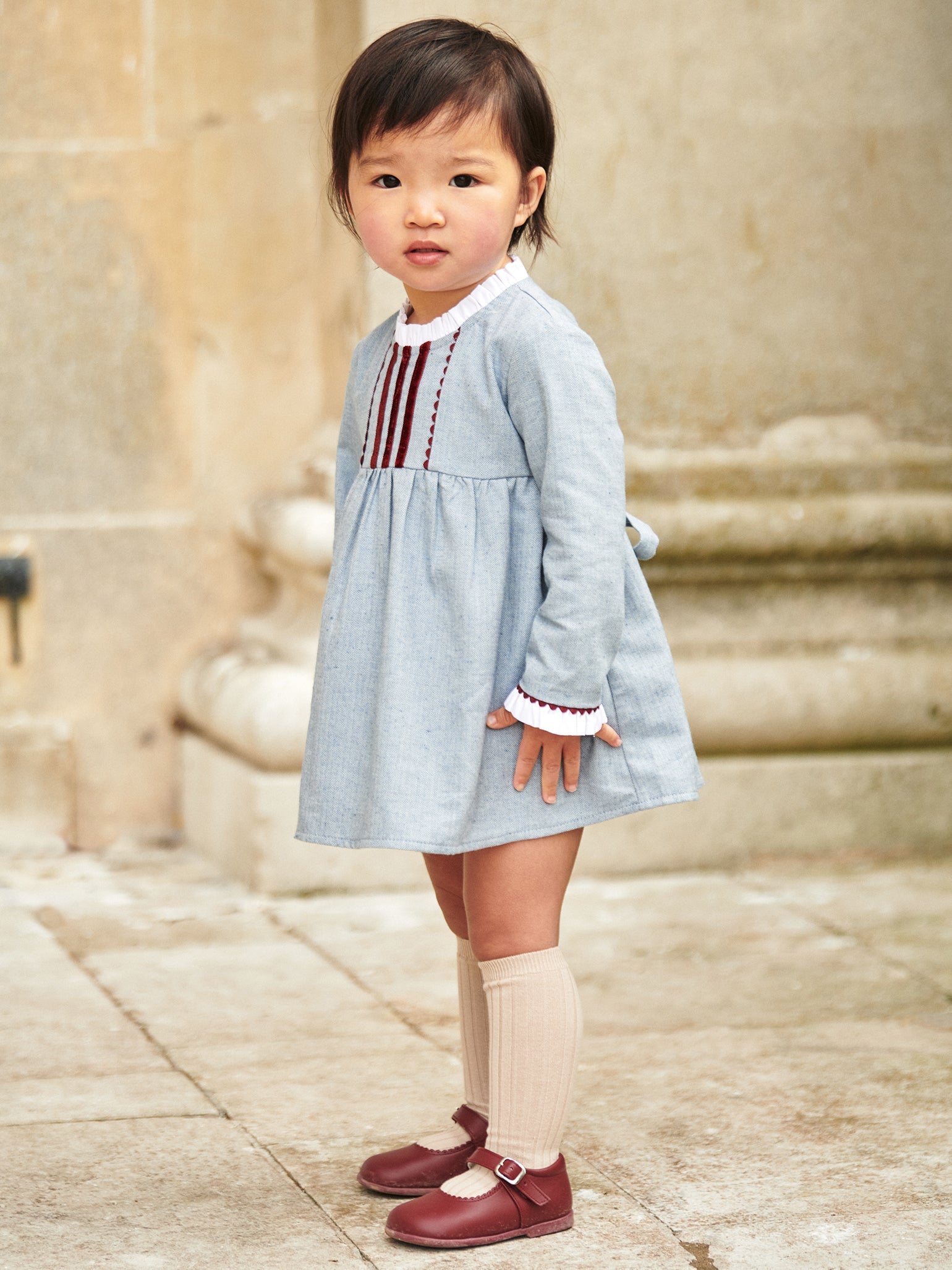 Baby girl blue gingham dress best sale