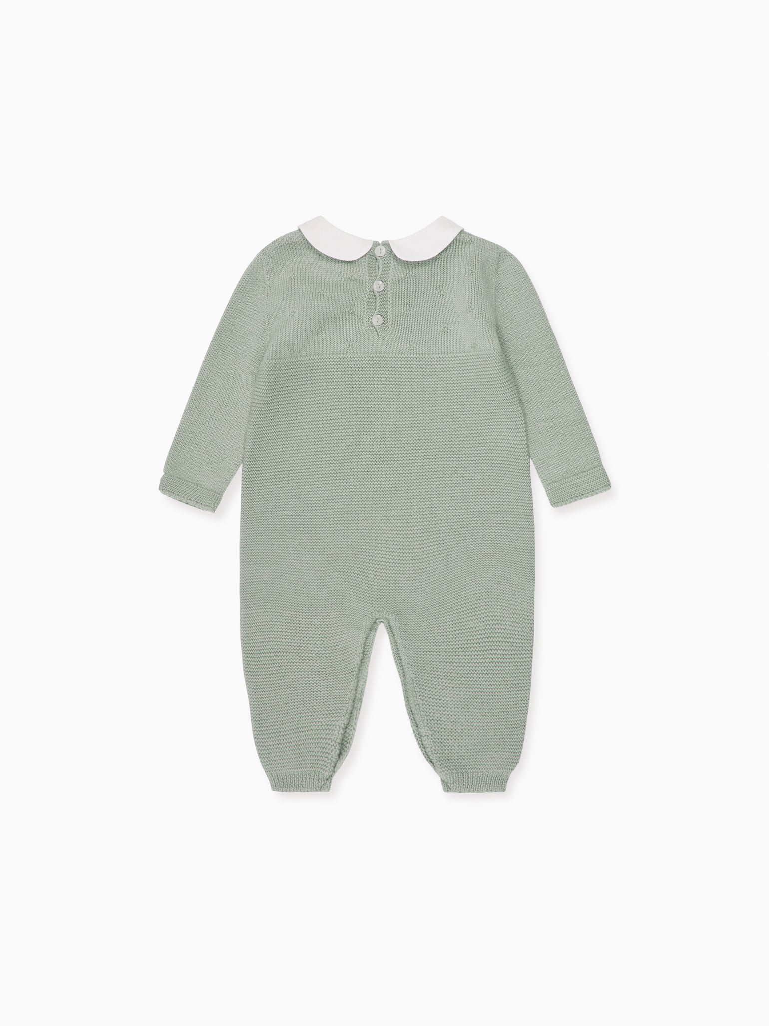 Sage Rumi Merino Baby Knitted Playsuit
