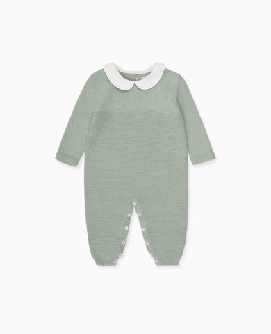 Sage Rumi Merino Baby Knitted Playsuit