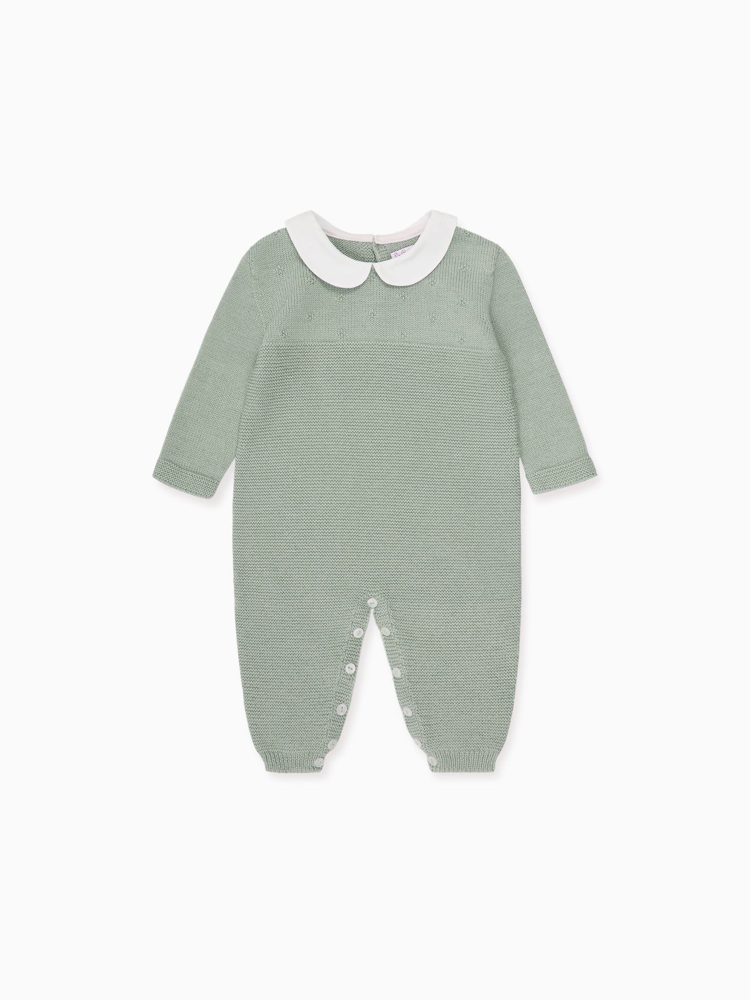 Sage Rumi Merino Baby Knitted Playsuit