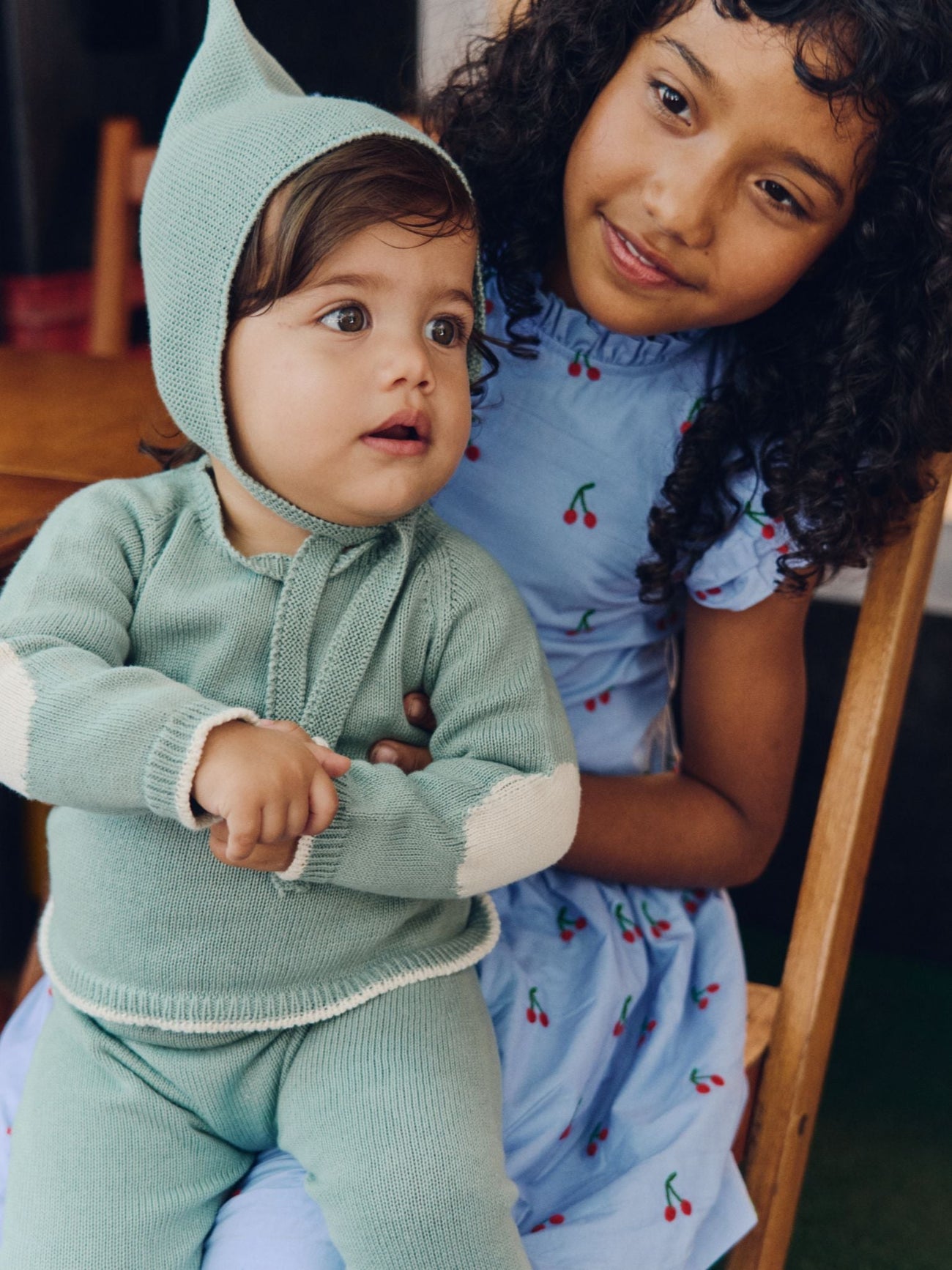 Sage Mirlo Cotton Baby Knitted Set