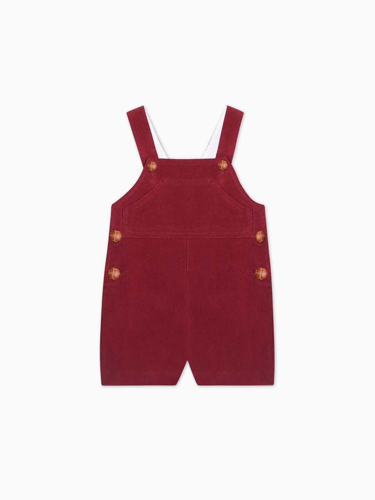 Burgundy Salma Corduroy Baby Dungarees