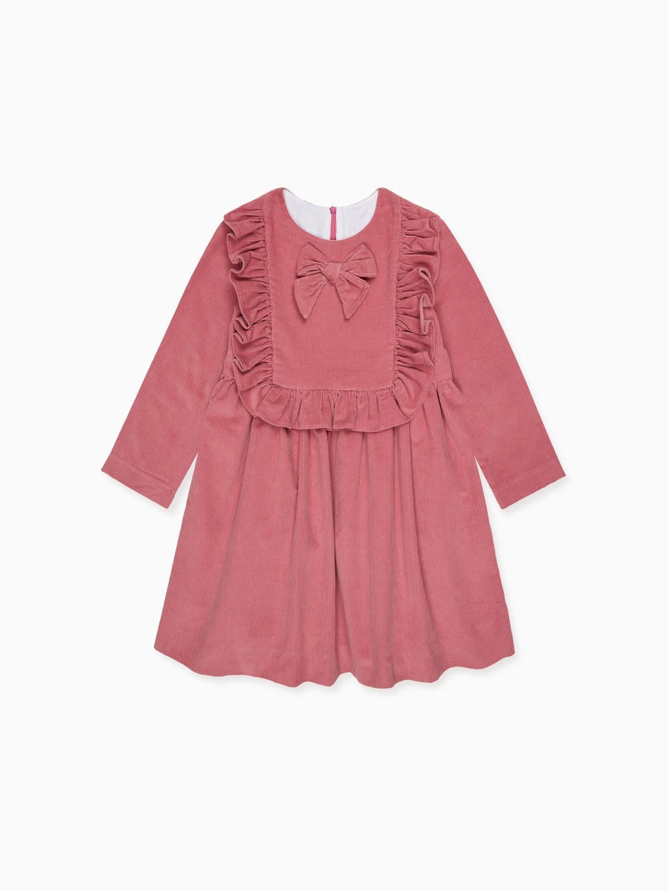 Dark Pink Salma Corduroy Girl Dress