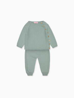Sage Samuel Merino Baby Knitted Set