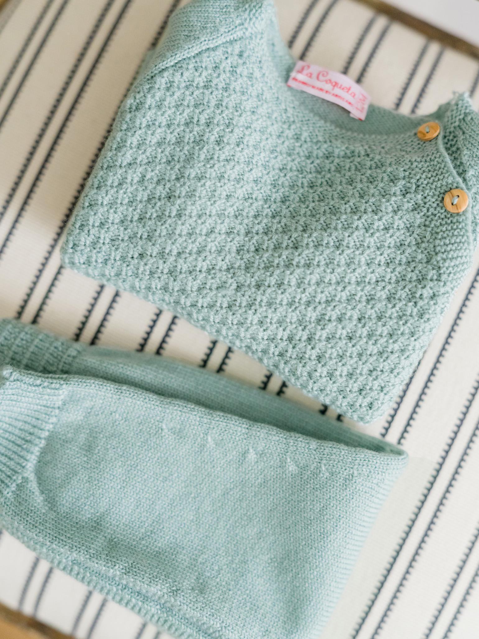 Sage Samuel Merino Baby Knitted Set