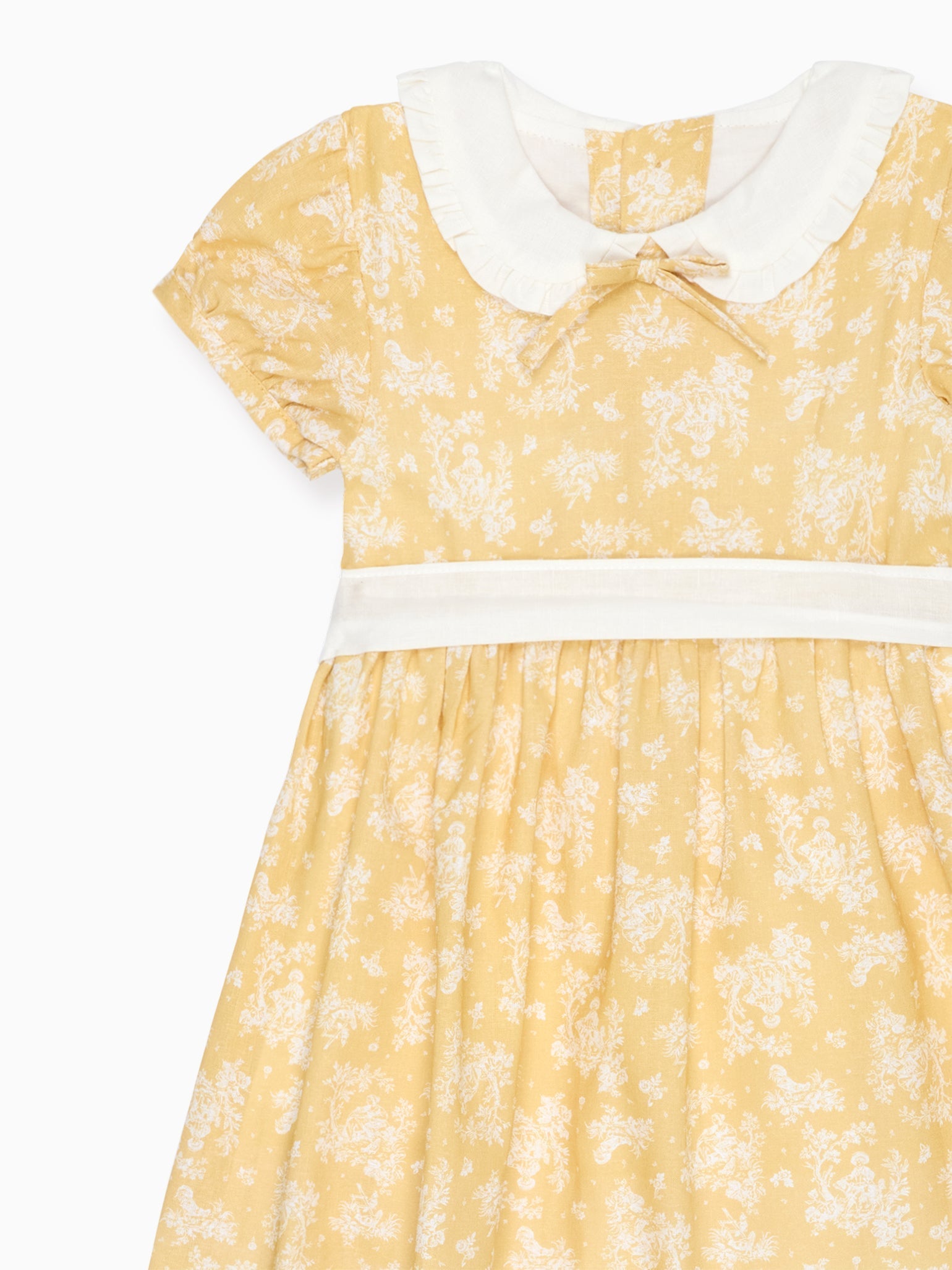 Yellow Toile Sara Girl Dress