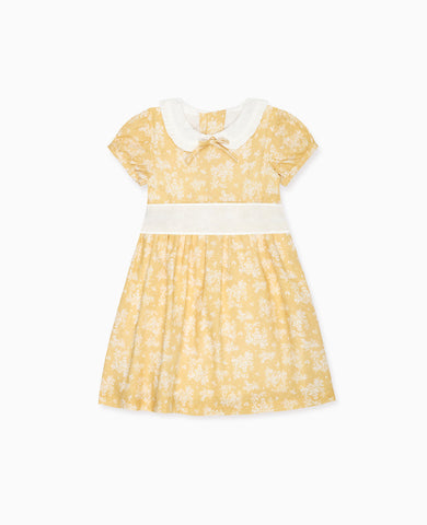 Yellow Toile Sara Girl Dress