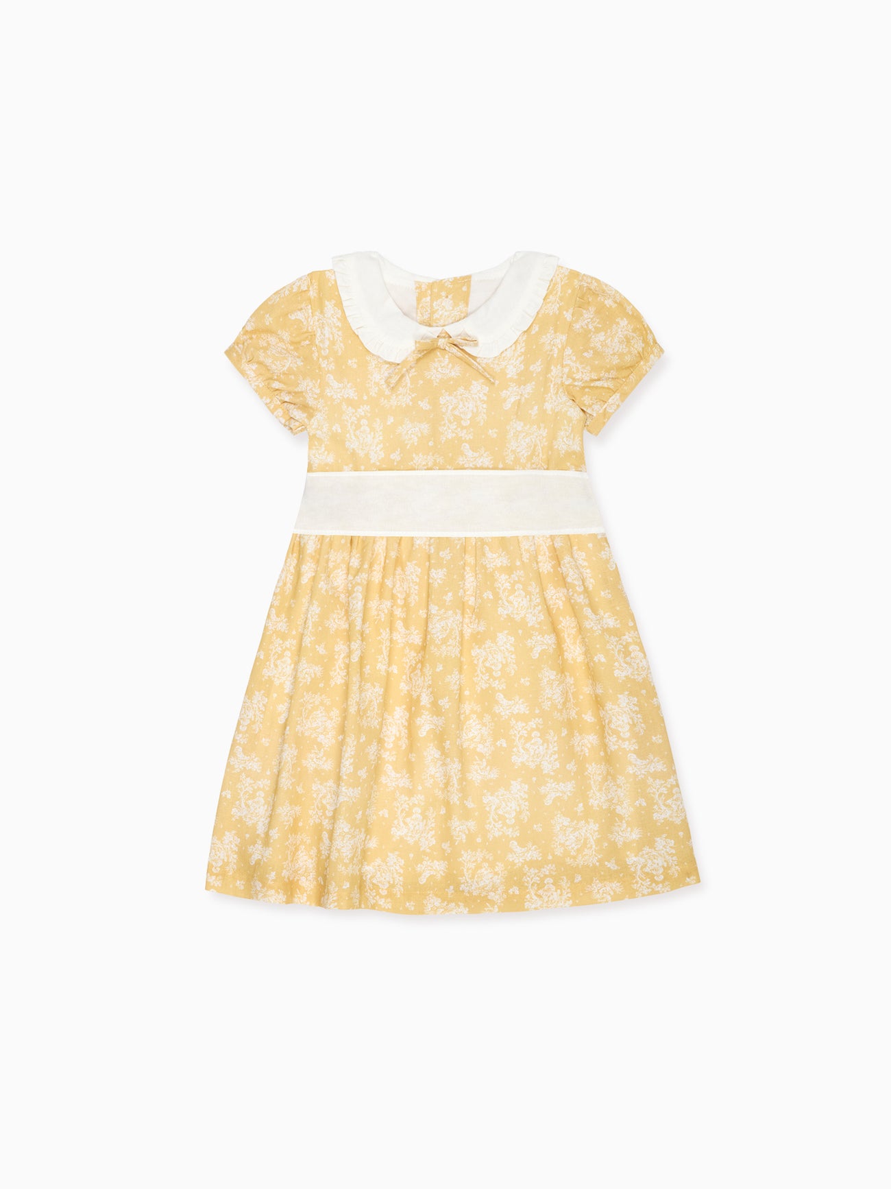 Yellow Toile Sara Girl Dress
