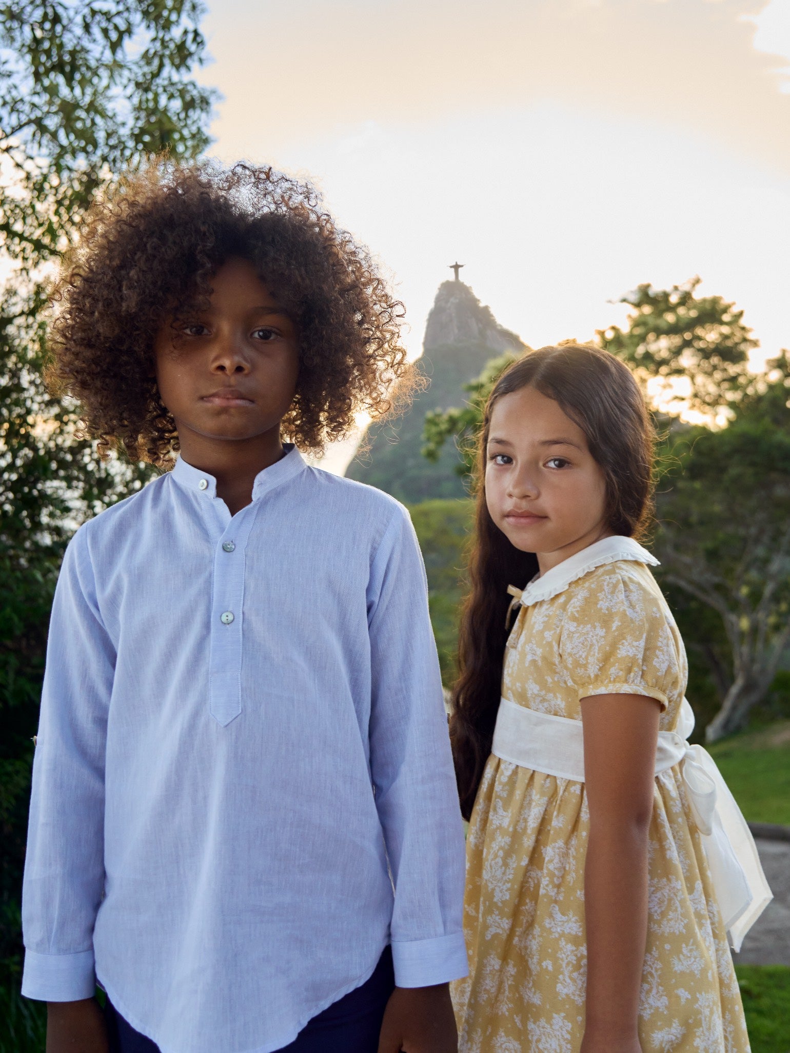 Yellow Toile Sara Girl Dress