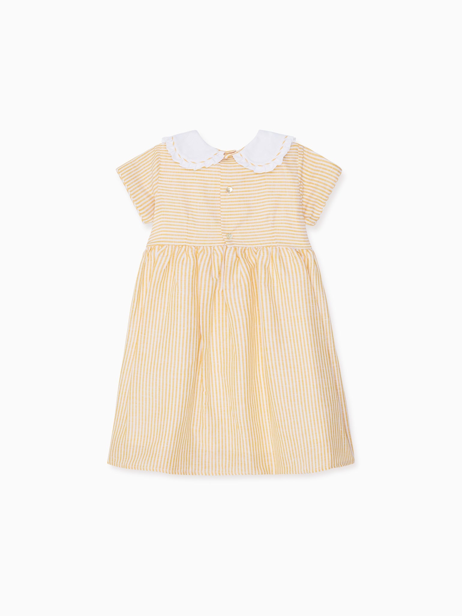 Yellow Stripe Savanna Girl Fit And Flare Dress