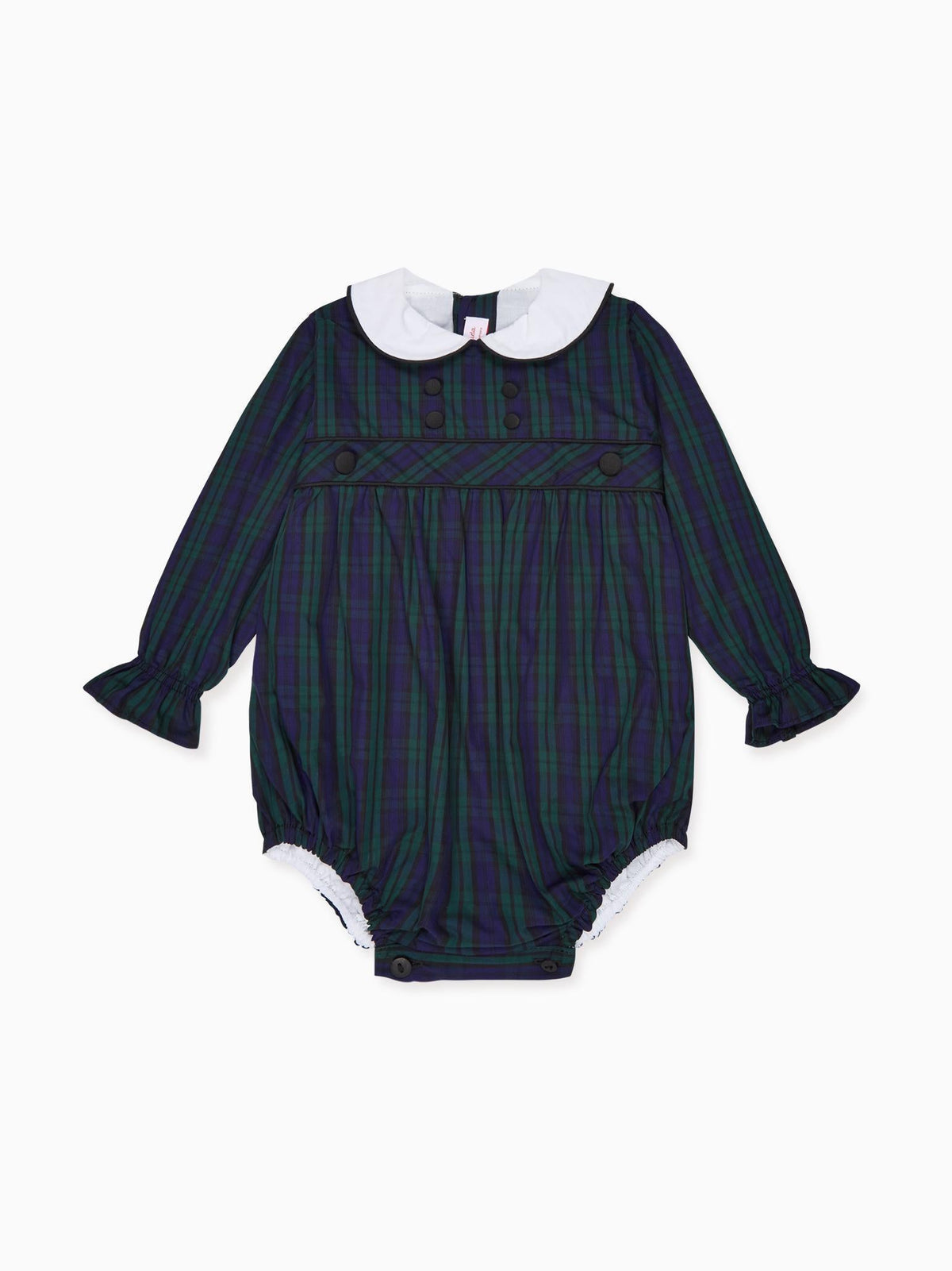 Navy Check Senna Baby Romper