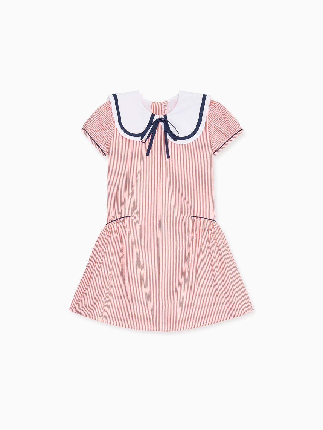 Red Stripe Siena Girl Drop Waist Dress – La Coqueta Kids