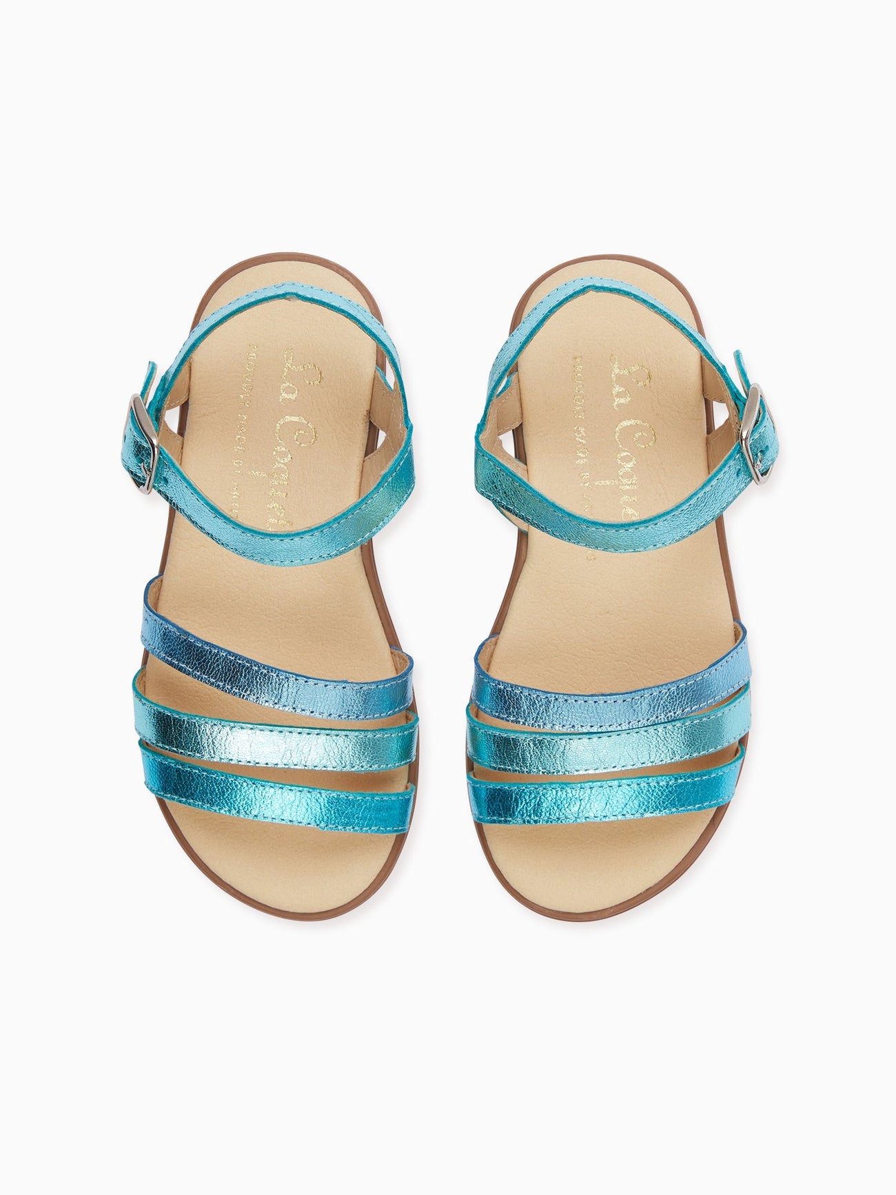 Buy online Girls Gold Leather Sandal from sandals & floaters for