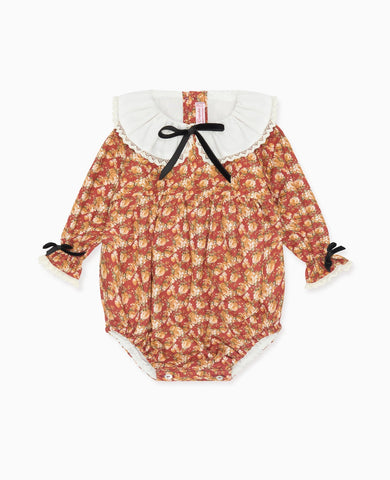 Terracotta Floral Sierra Baby Girl Romper
