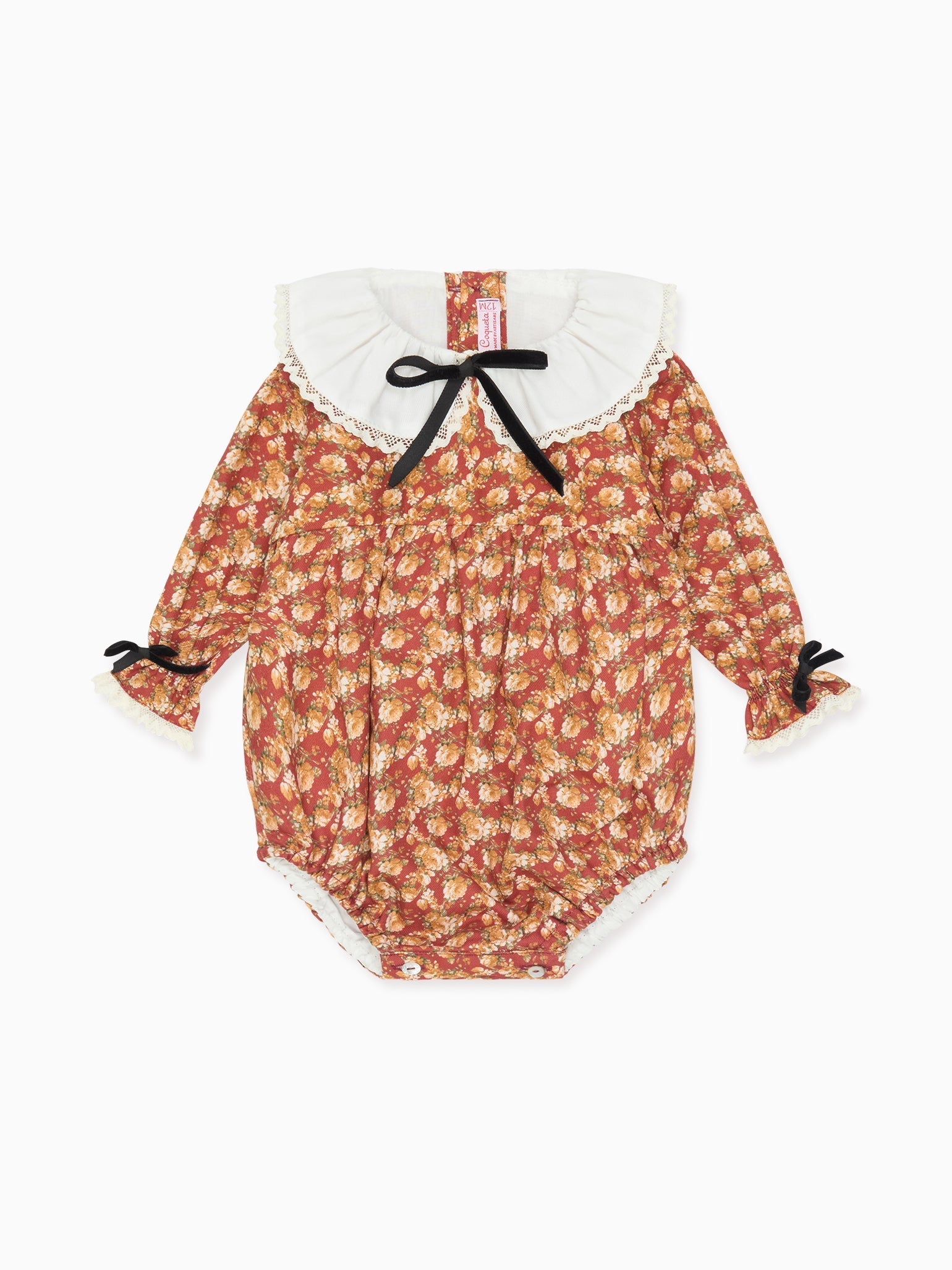 Terracotta Floral Sierra Baby Girl Romper