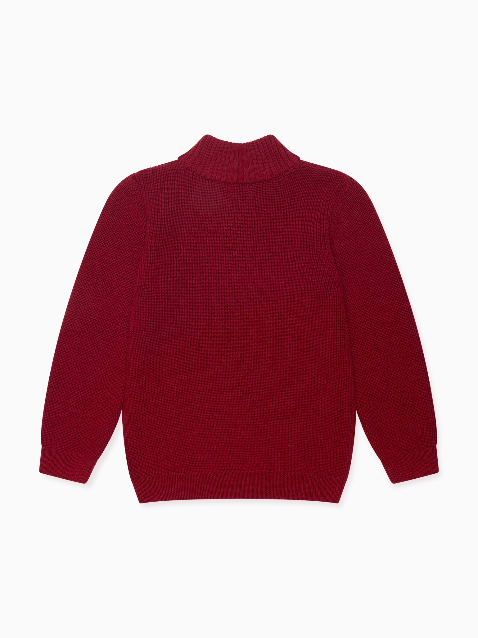 Burgundy Sonny Merino Boy Jumper