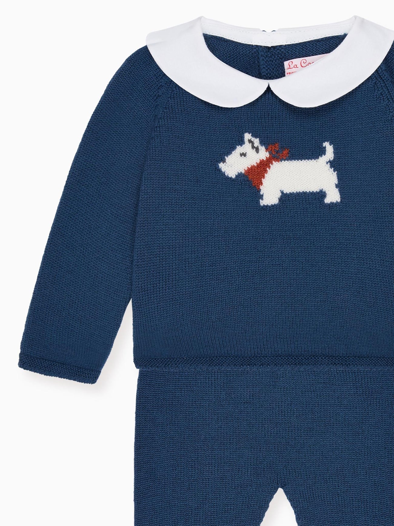 Petrol Blue Ellis Merino Baby Knitted Set